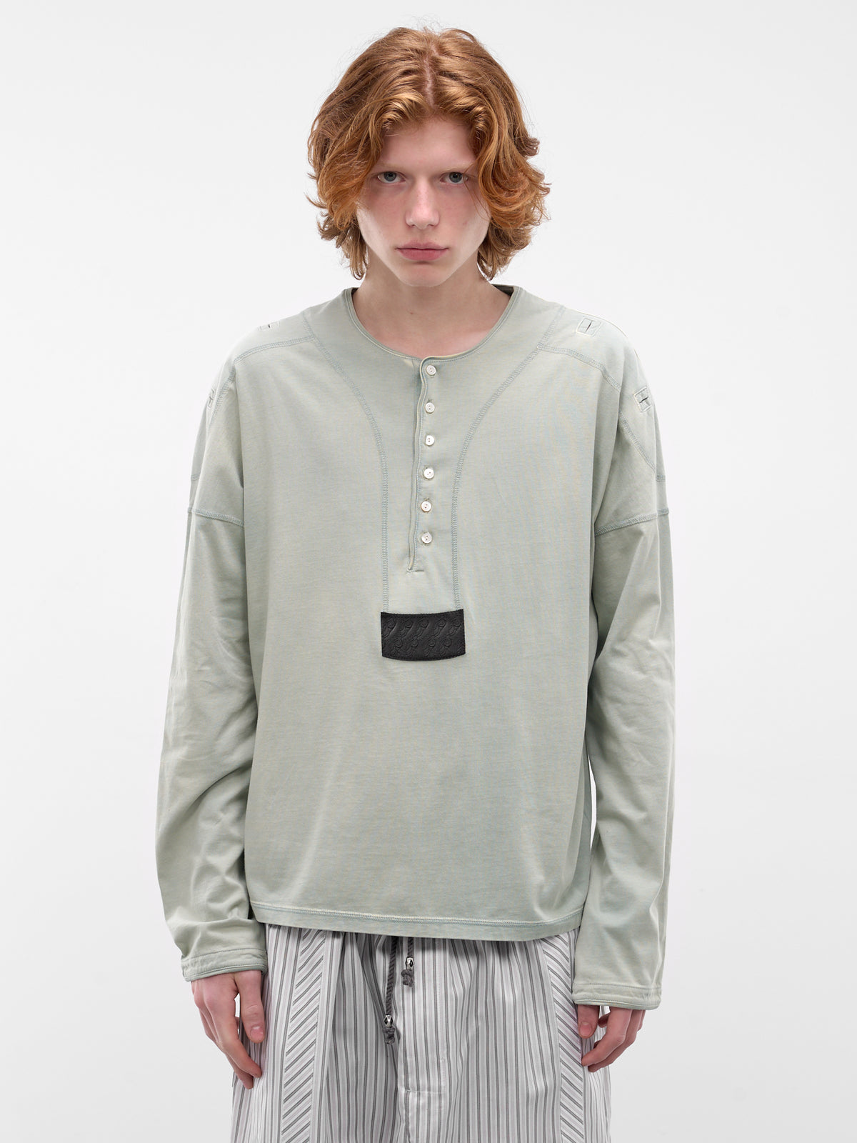 Seashore Sargo Long Sleeve Henley (KKSS26TP04-90-SEASHORE)