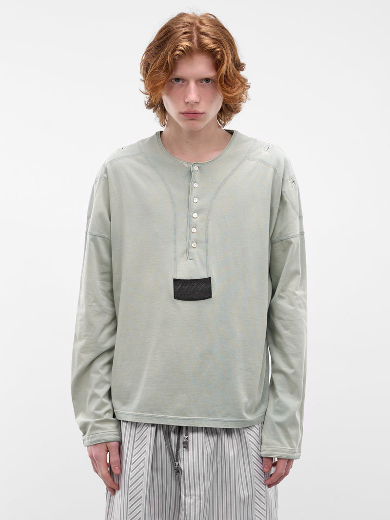 Seashore Sargo Long Sleeve Henley (KKSS26TP04-90-SEASHORE)