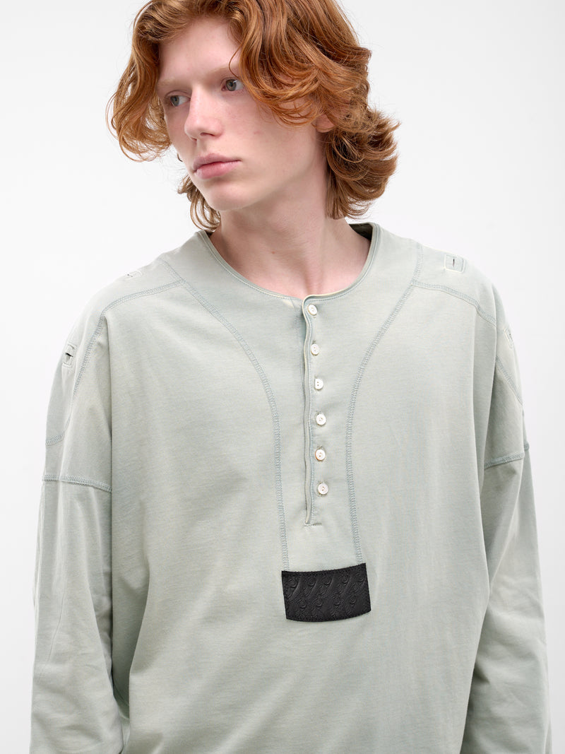 Seashore Sargo Long Sleeve Henley (KKSS26TP04-90-SEASHORE)