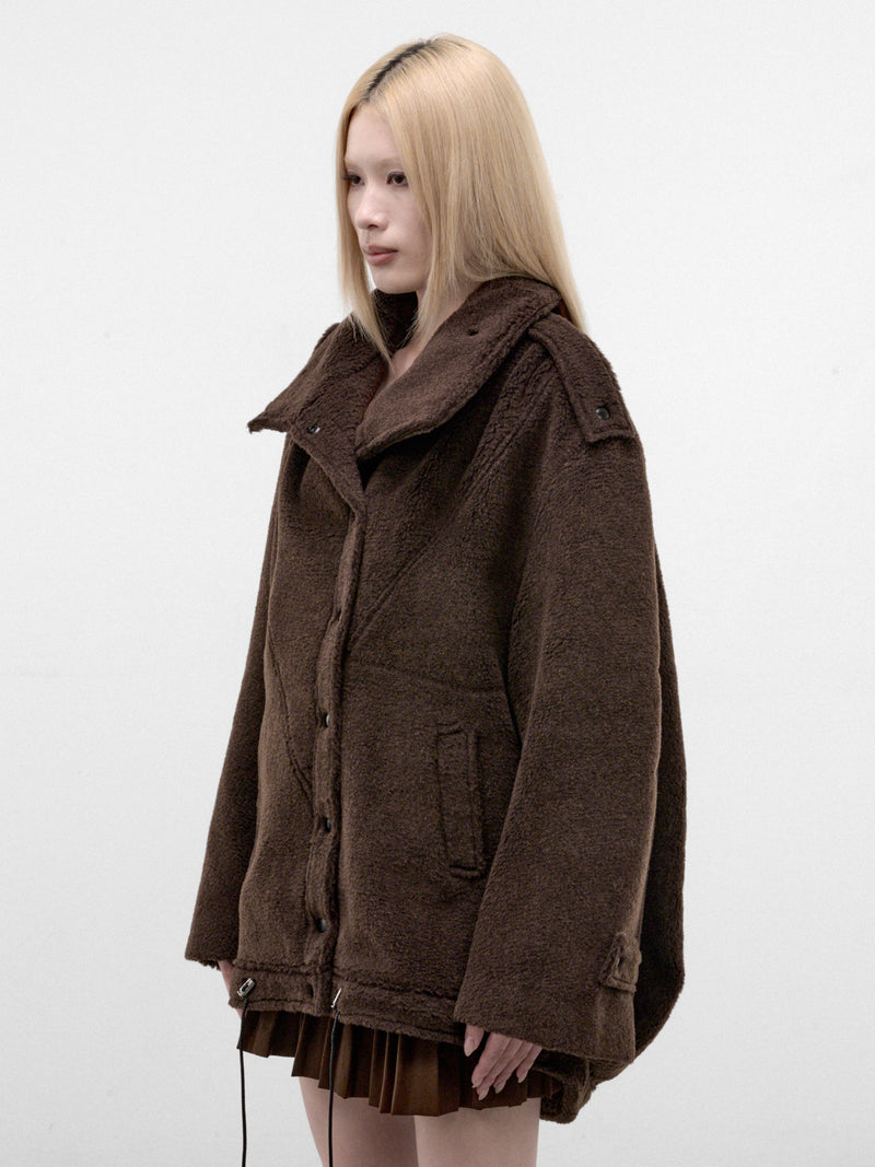 Mole Oversized Wool Coat (KKWAW26C03-38-MOLE)