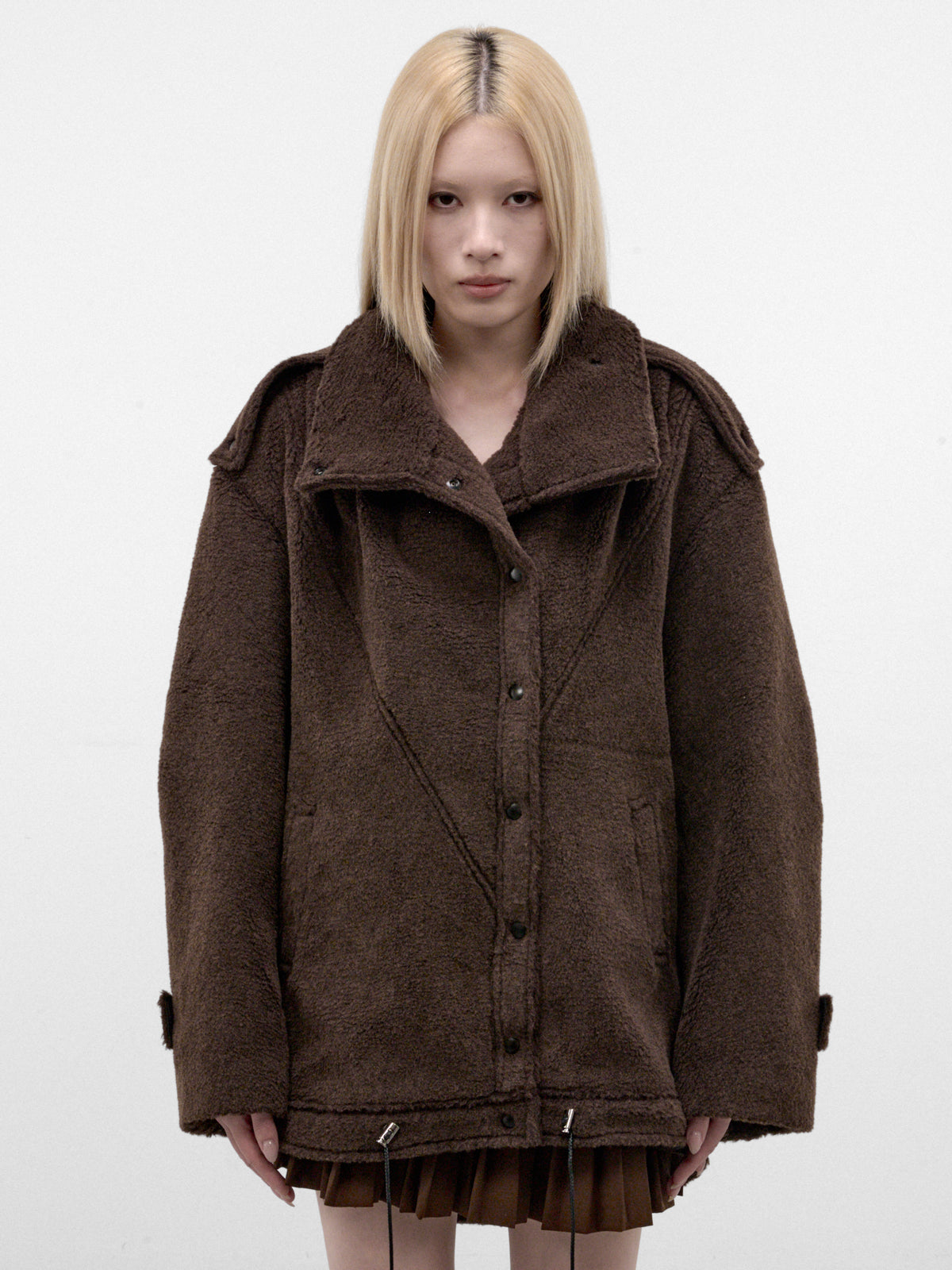 Mole Oversized Wool Coat (KKWAW26C03-38-MOLE)