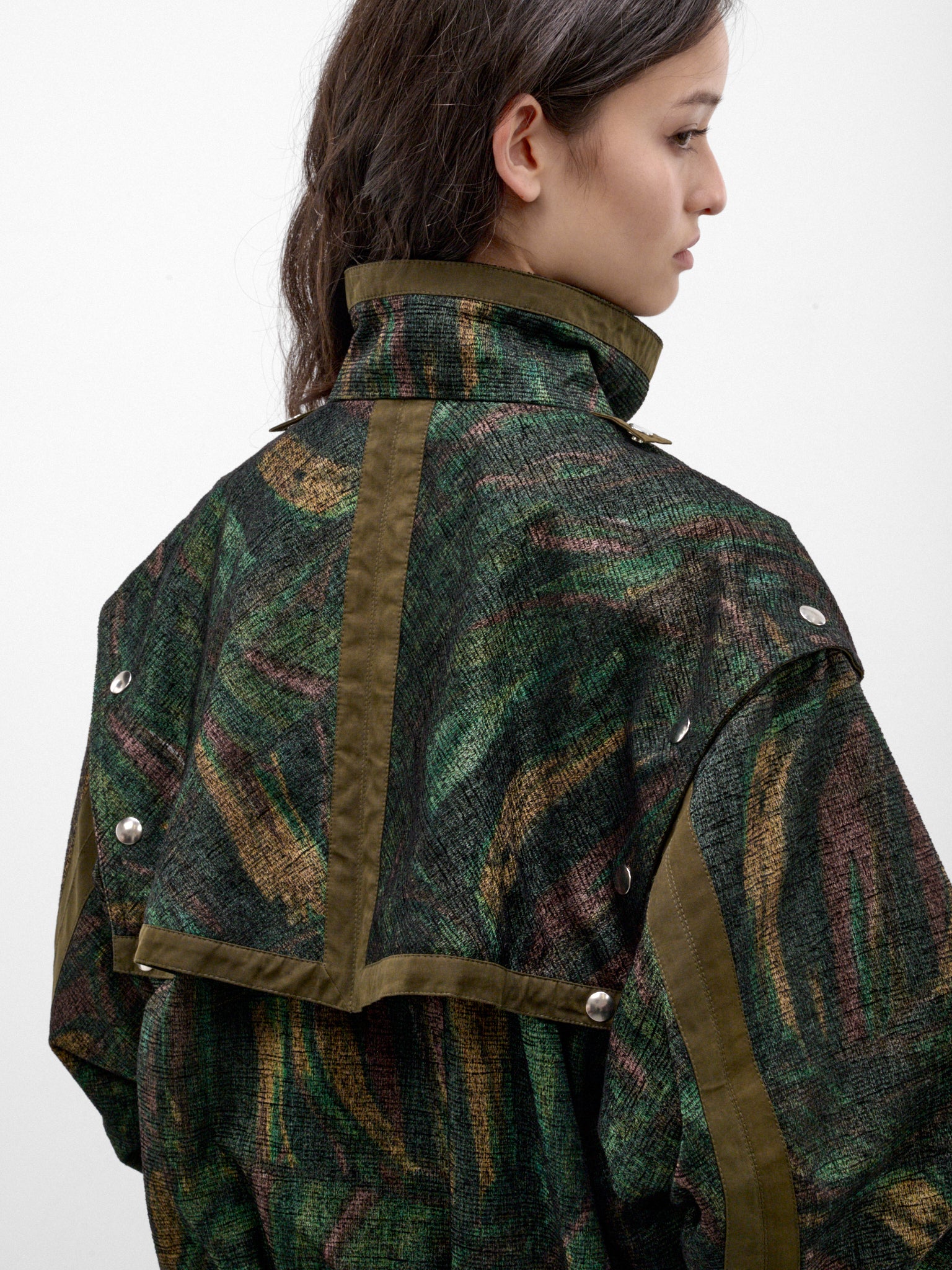 Forest Print Chine Zip Jacket (KKWAW26J03-31-FOREST-PRINT)