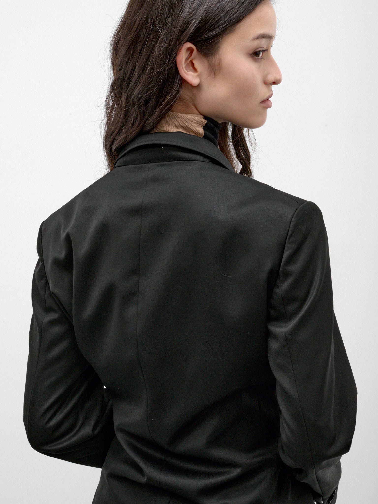 Black Wool Tailored Blazer (KKWAW26J05-32-JET-BLACK)