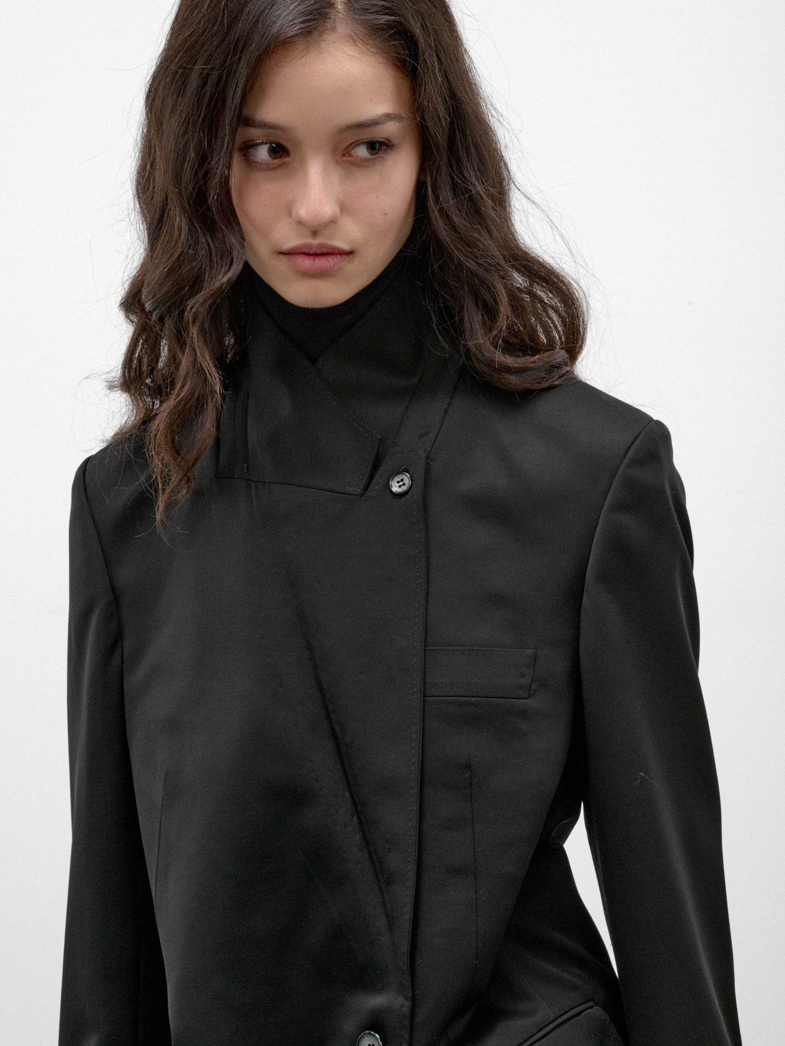 Black Wool Tailored Blazer (KKWAW26J05-32-JET-BLACK)
