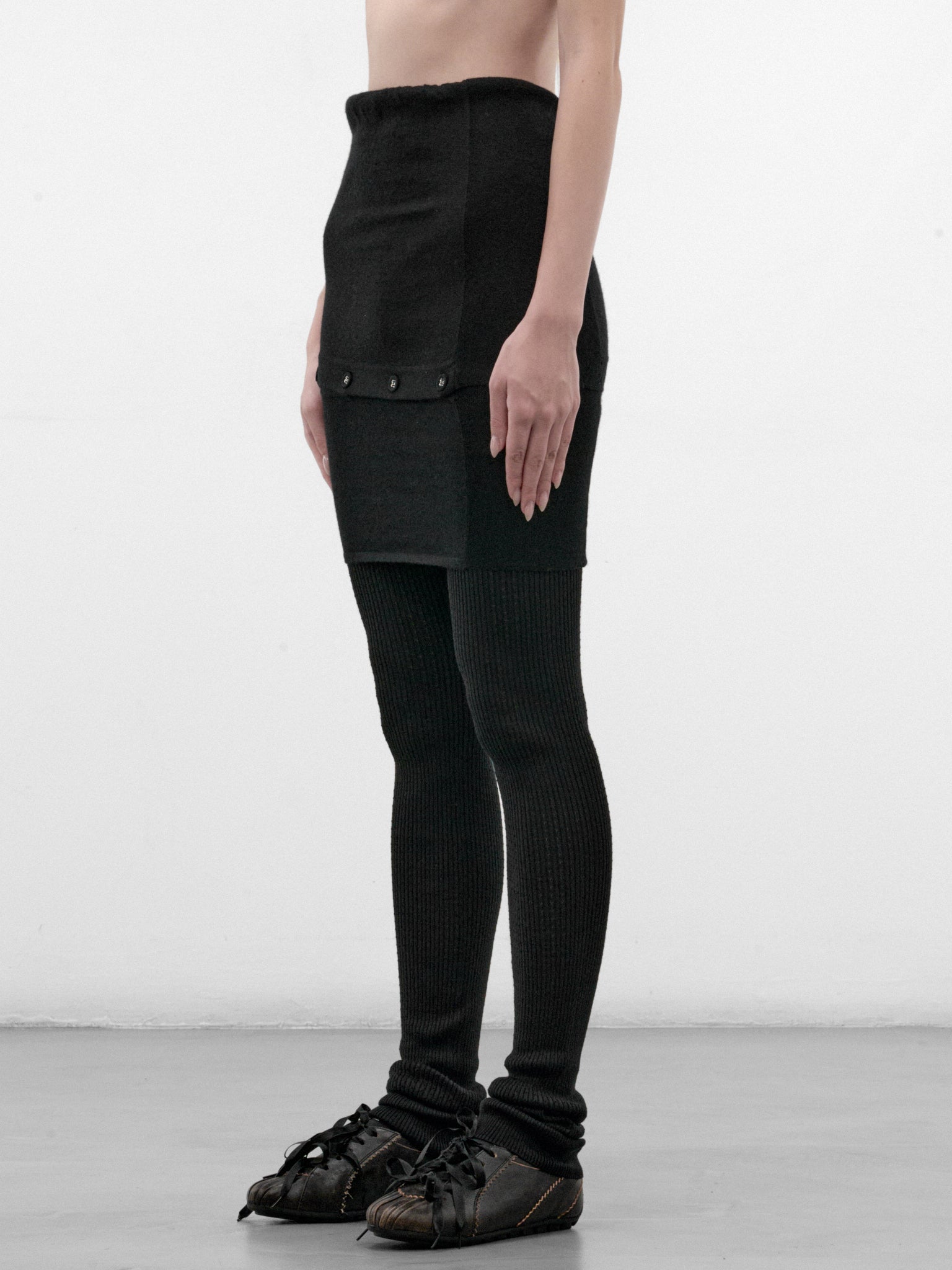 Corella All-In-One Modular Skirt Trousers (KKWAW26KN04-89-NEBULAR-BLACK)