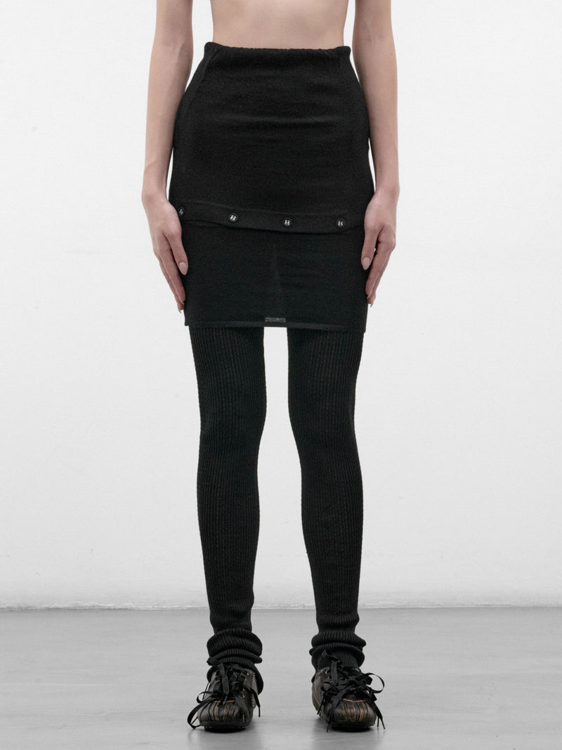 Corella All-In-One Modular Skirt Trousers (KKWAW26KN04-89-NEBULAR-BLACK)