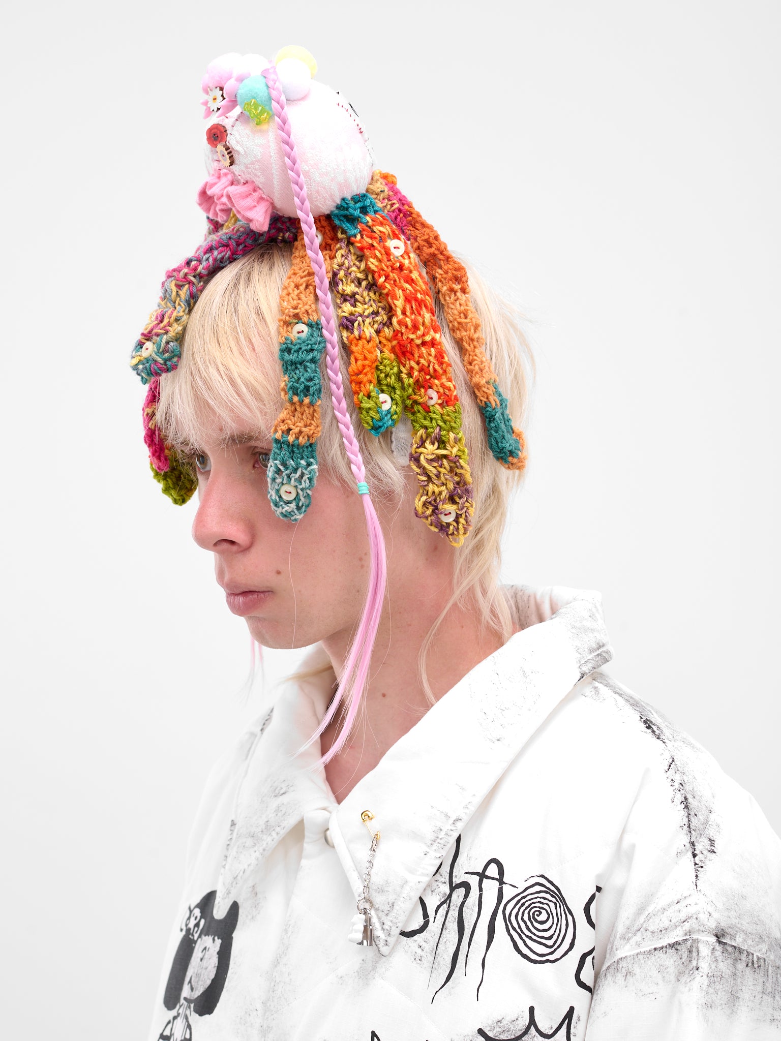 Multi-Color Push Octopus Crochet Hat (KL1031-MULTI)