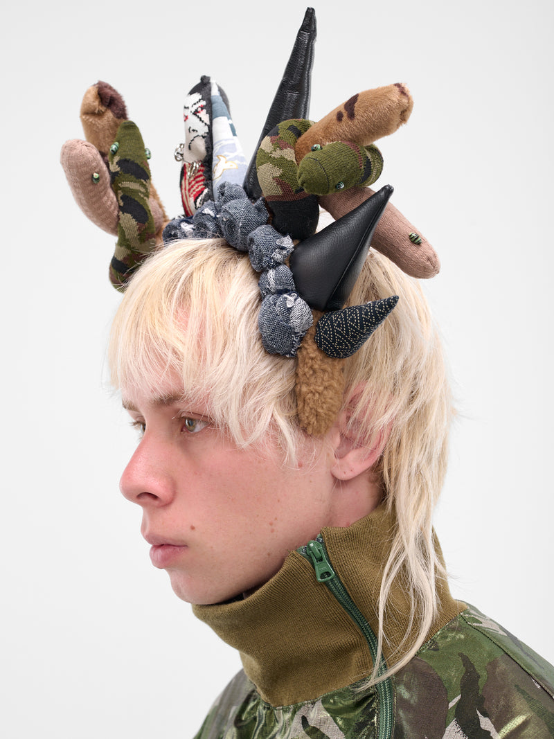 Punk Spiked Plush Headband (KL1032-MULTI)