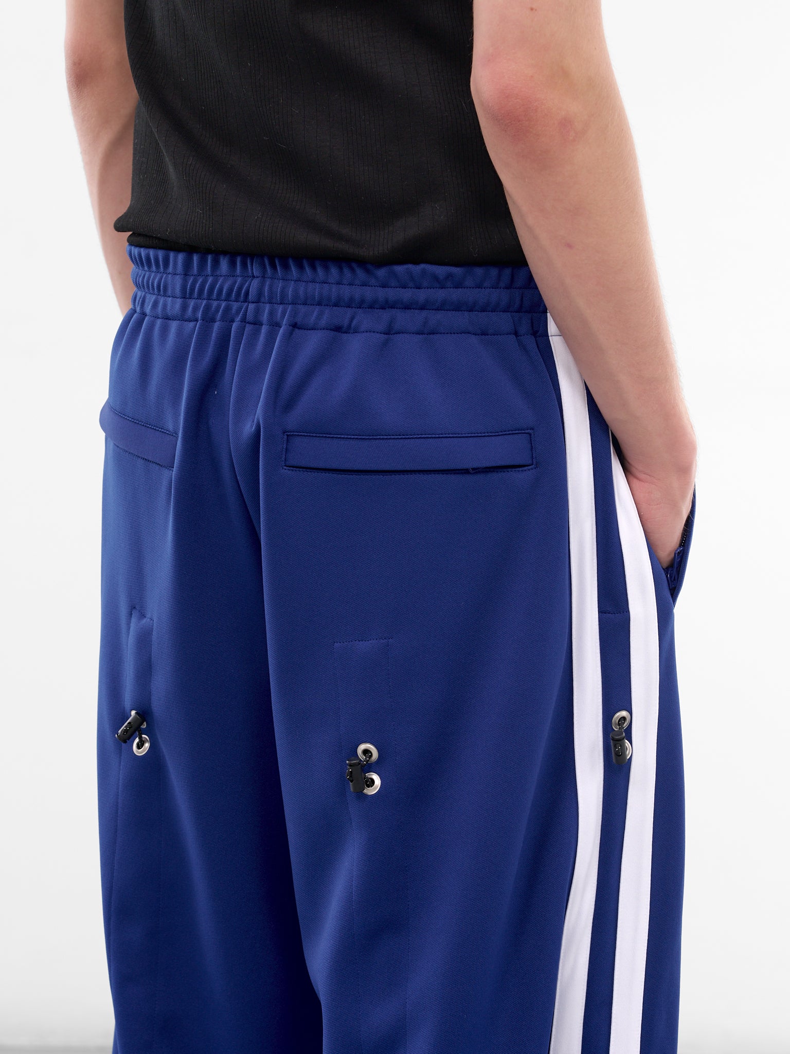 Navy Bungee Striped Track Pants (KL1065-NAVY-BLUE)