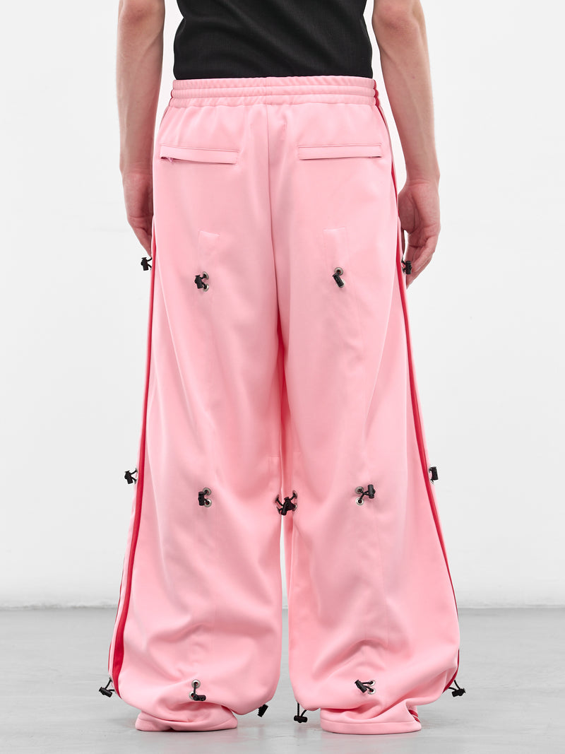 Pink Bungee Striped Track Pants (KL1065-PINK)