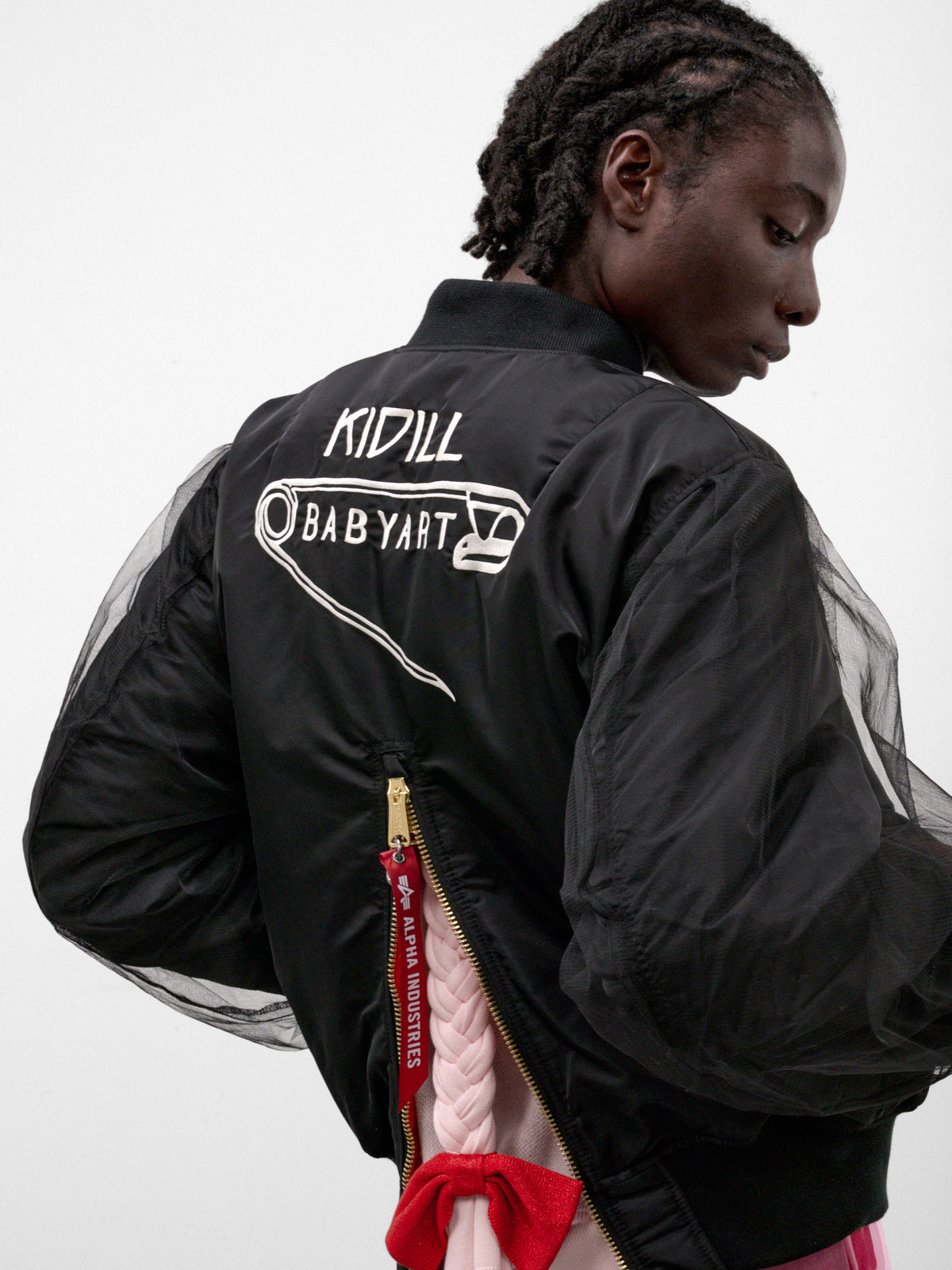Black Nylon Alp Bomber Jacket (KL1119-ALP-BLACK)