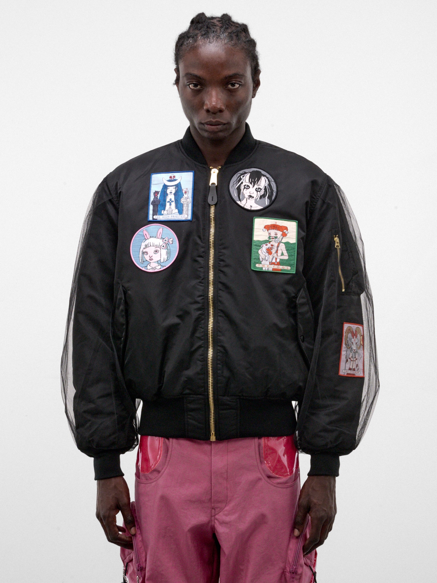 Black Nylon Alp Bomber Jacket (KL1119-ALP-BLACK)
