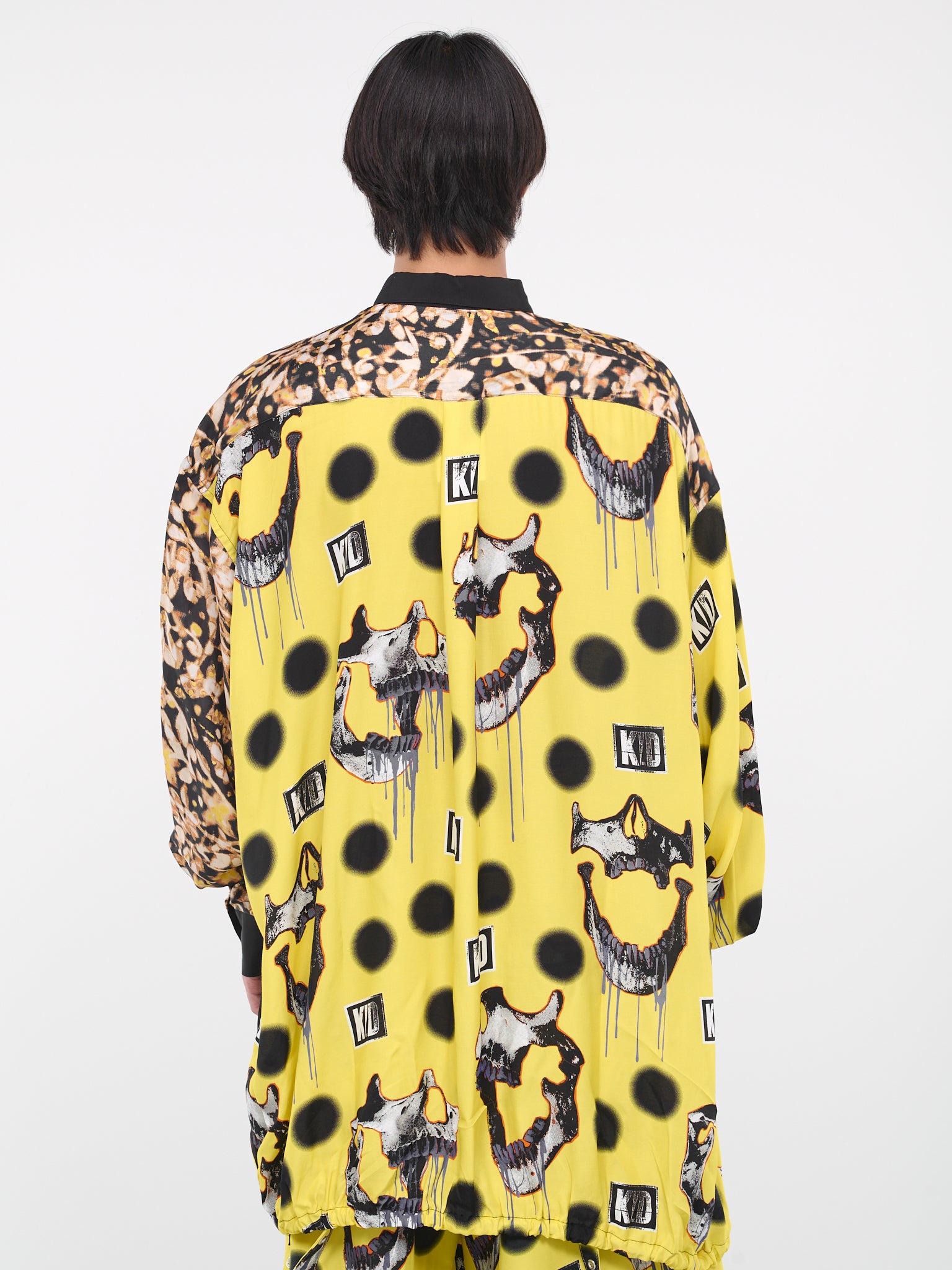 Skull Panel Shirt (KL745-YELLOW-SKULL)