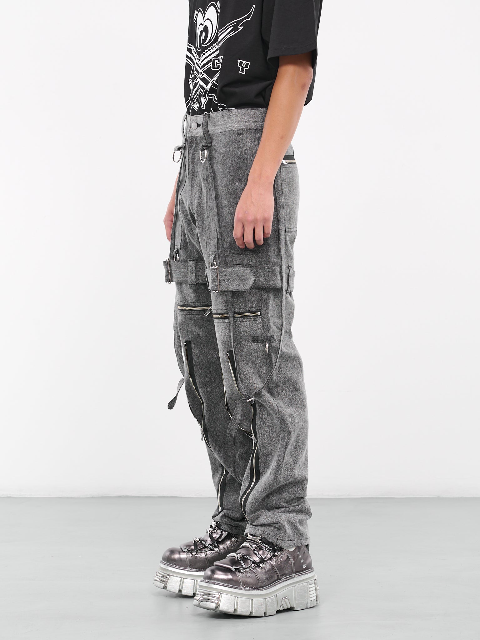 Chemical Denim Pants (KL772-BLACK-CHEMICAL)