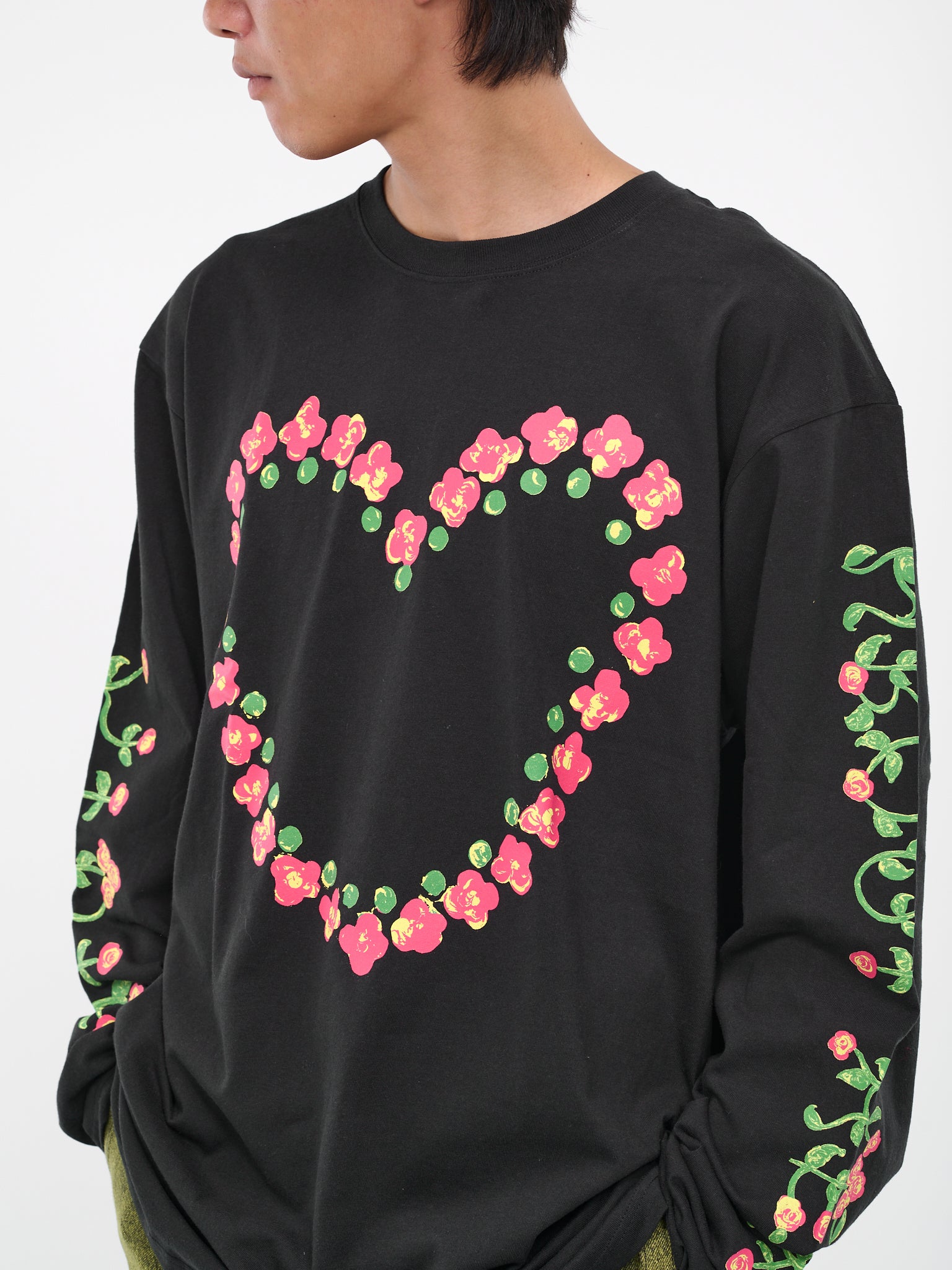 Rose Tee (KL779-BLACK-ROSE)