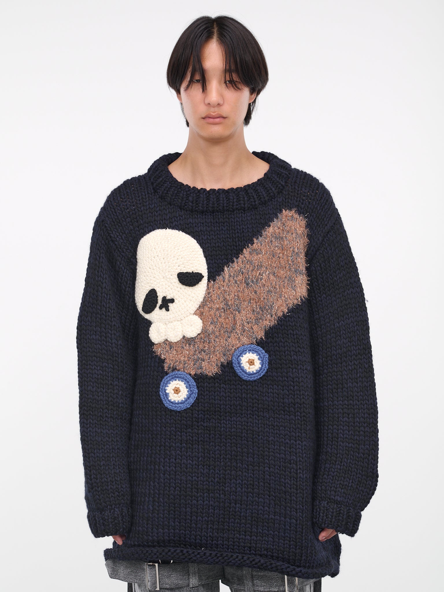 Skull Skate Sweater (KL780-BLACK-NAVY)
