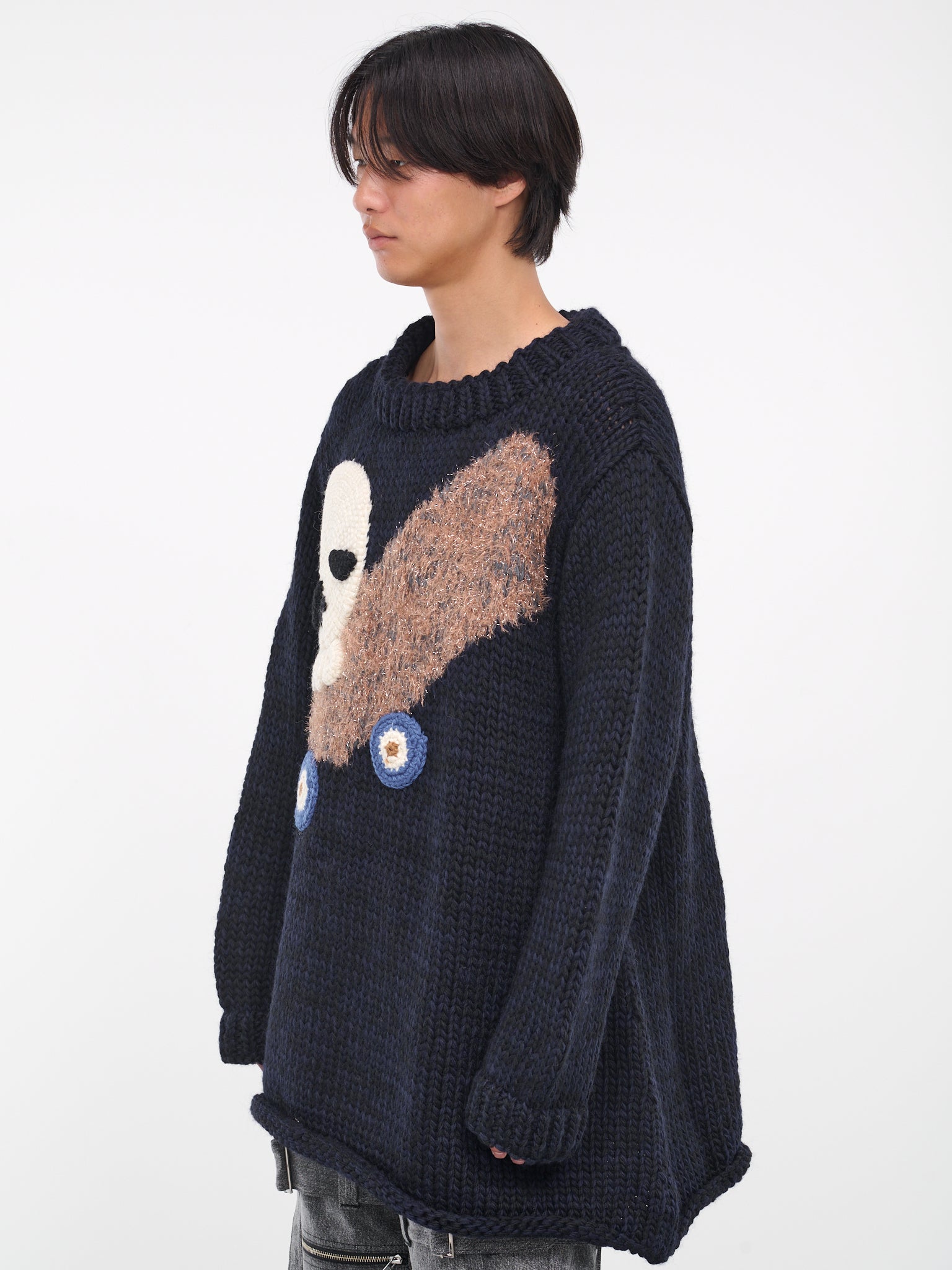 Skull Skate Sweater (KL780-BLACK-NAVY)