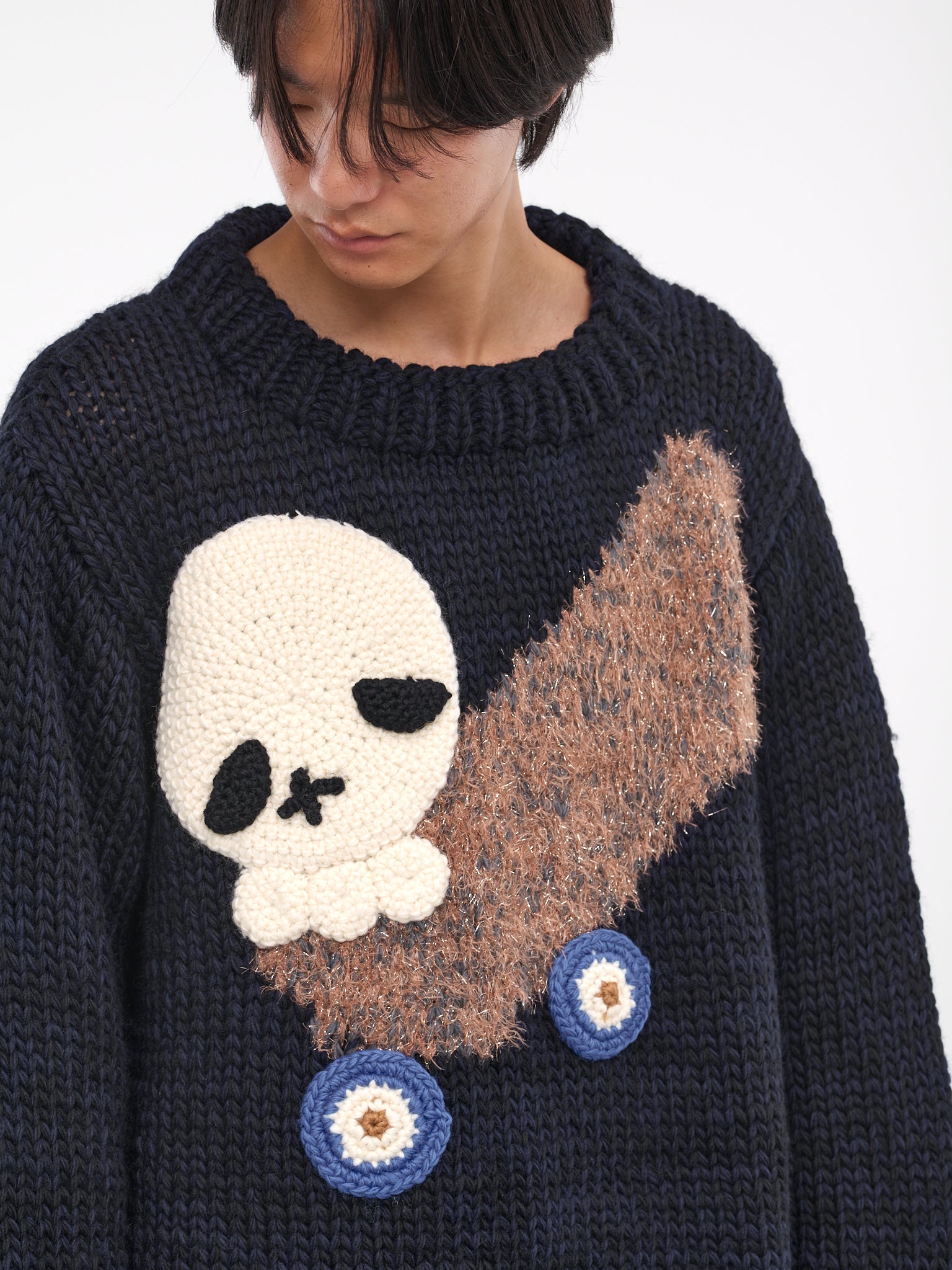 Skull Skate Sweater (KL780-BLACK-NAVY)