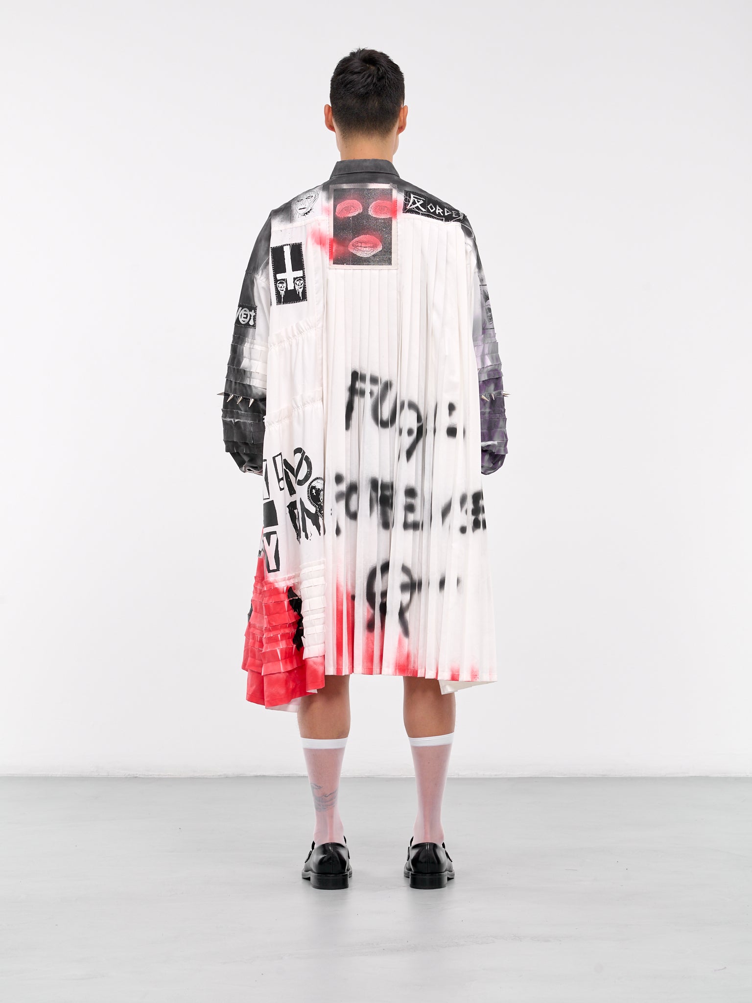 One-Off Customized Hardcore Punk Shirt (KL873-WHITE)