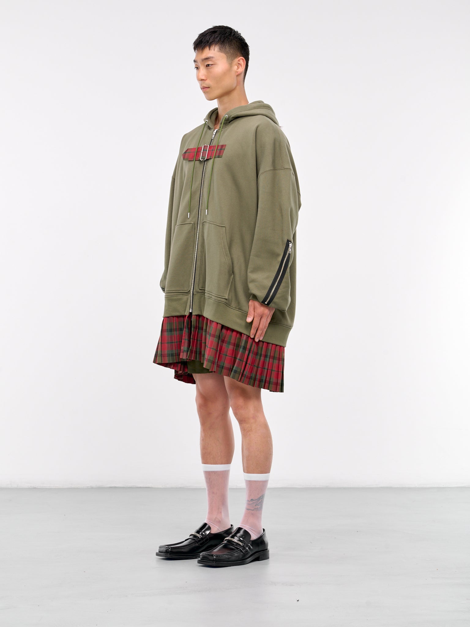 Mohawk Punk Hoodie (KL874-KHAKI-GREEN)