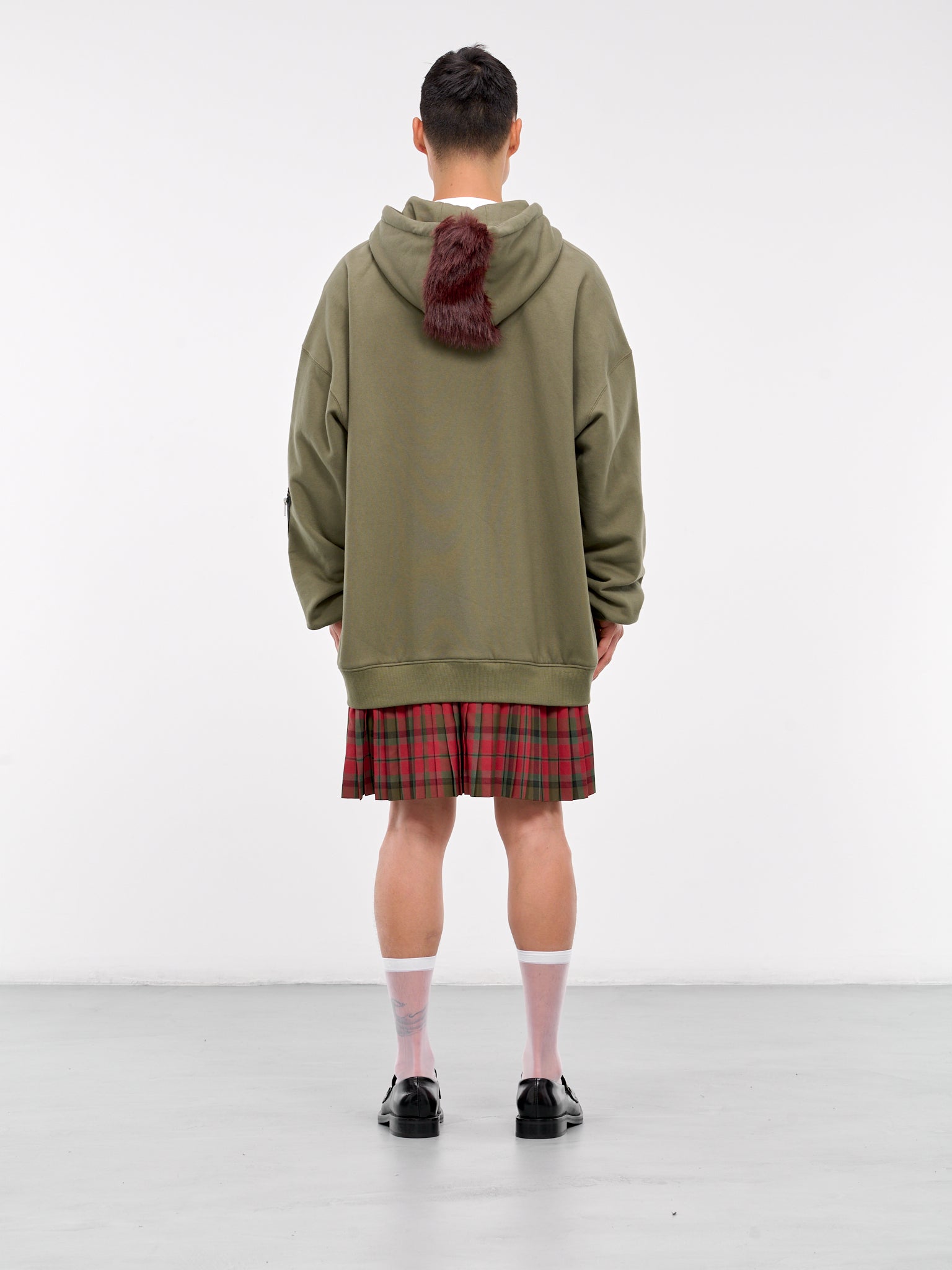 Mohawk Punk Hoodie (KL874-KHAKI-GREEN)