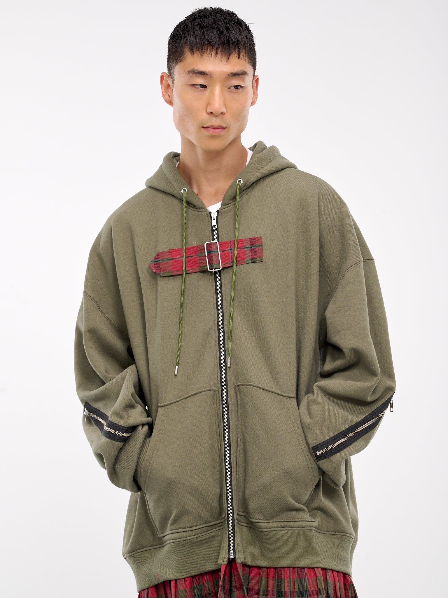 Mohawk Punk Hoodie (KL874-KHAKI-GREEN)