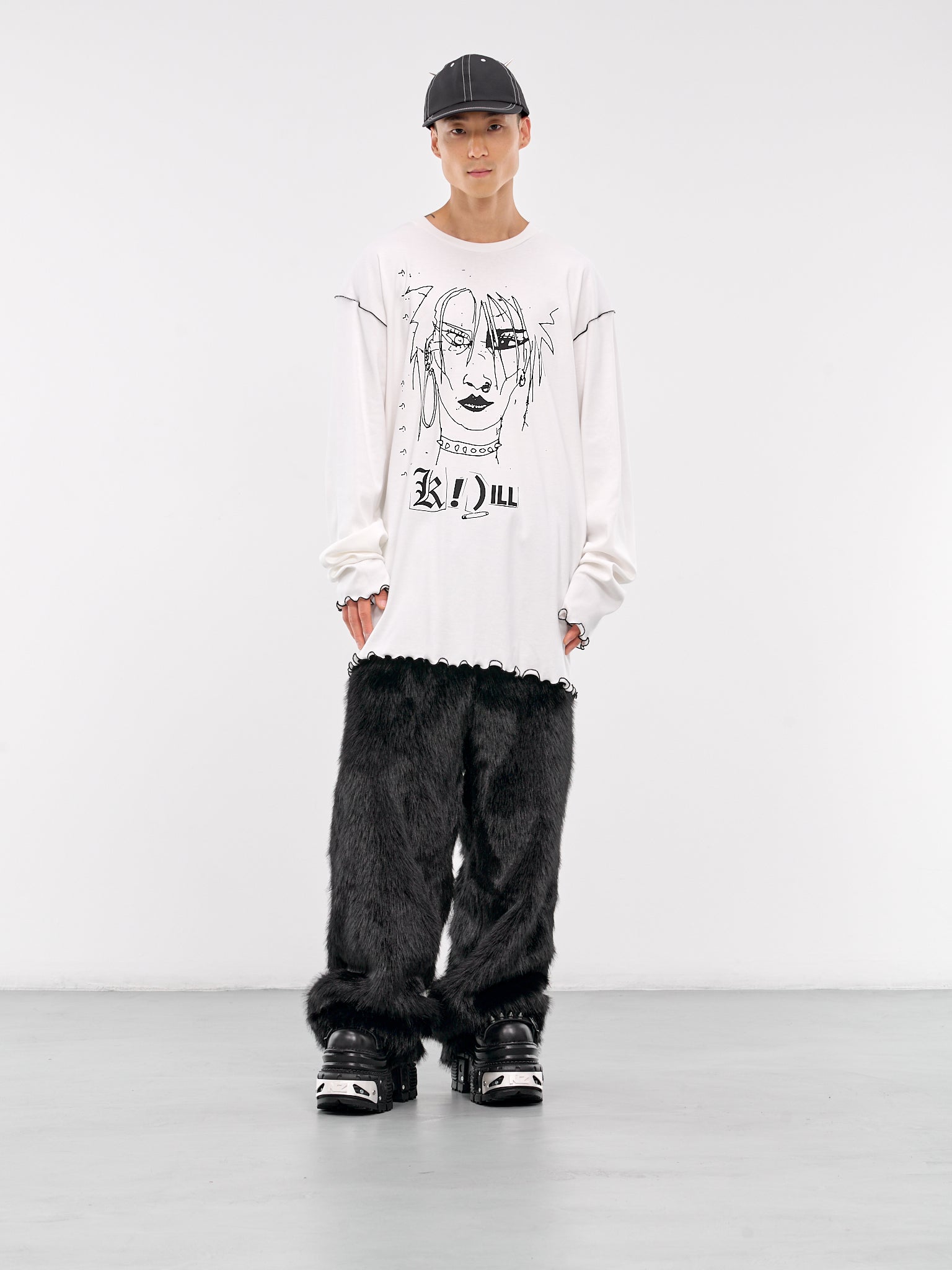 Graphic Long Sleeve Tee (KL881-WHITE)