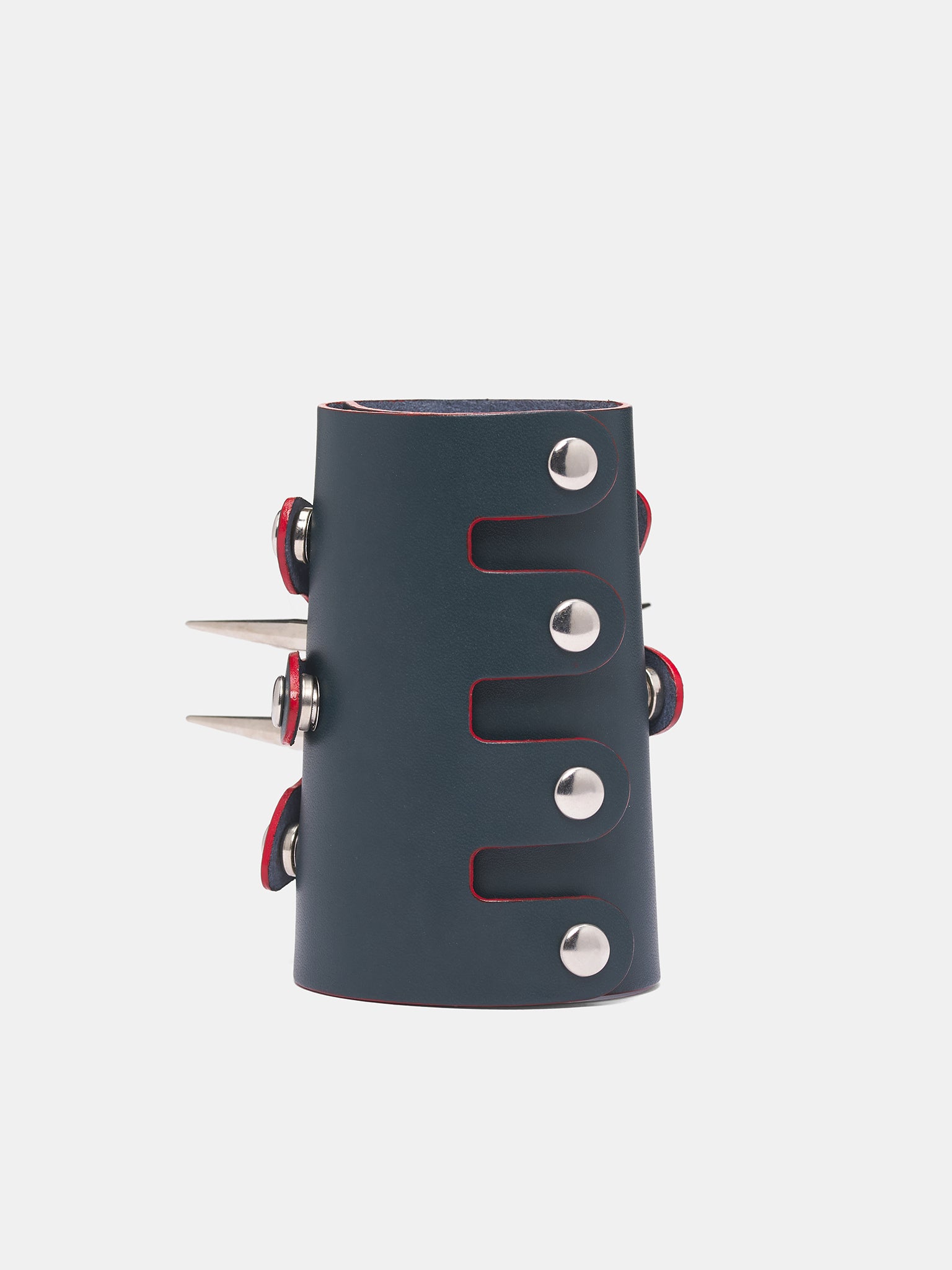 'Azurite' Leather Mandala Handcuff (KMKSS26-HDC-AZ-AZURITE)