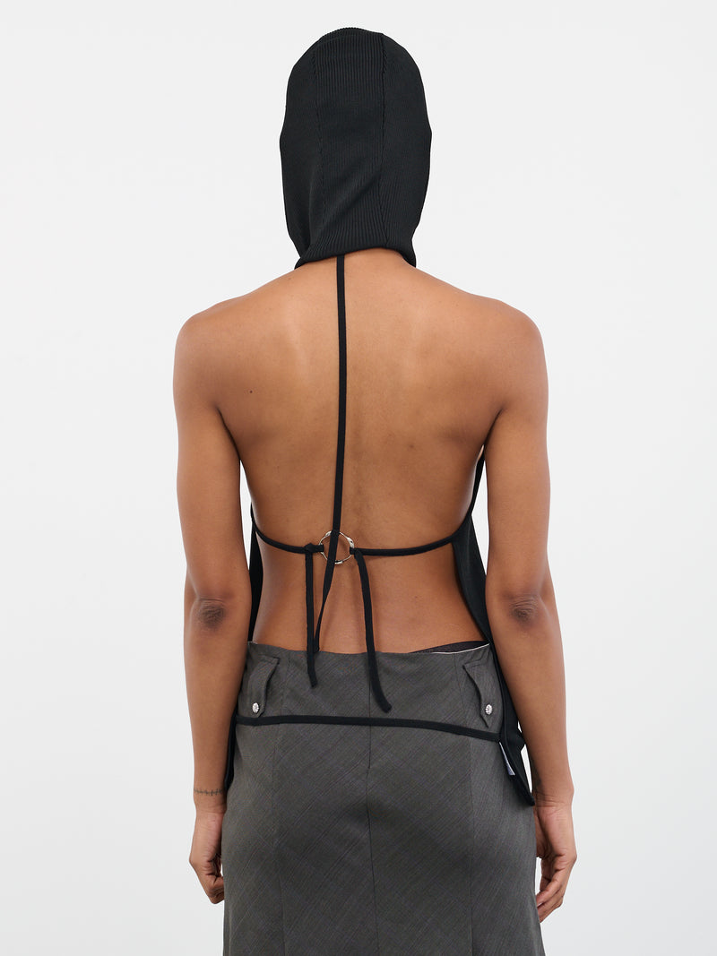 Hooded Knit Top (KN-03BK-BLACK)