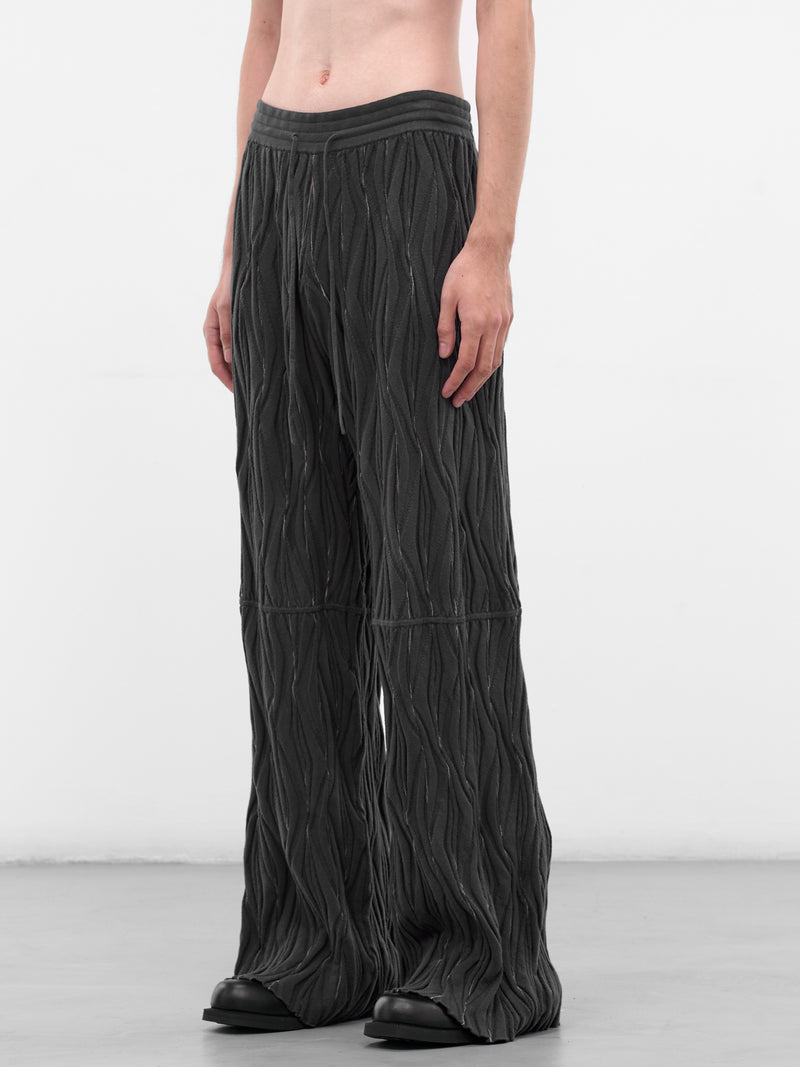 Gray Raday Swirl Knit Sweatpants (KN01-88-GREY)