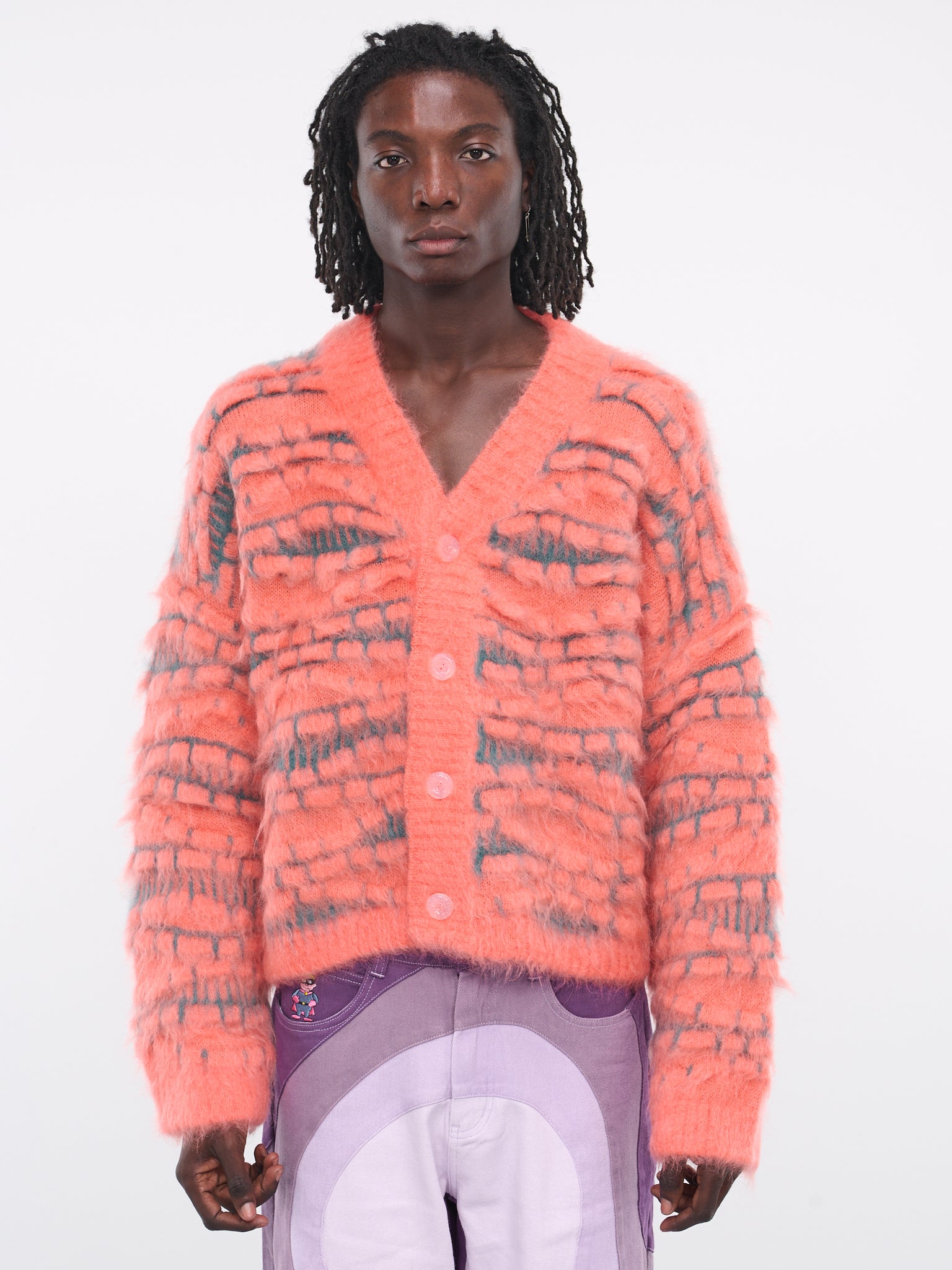 Ocean Depths Cardigan (KN022-OCEAN-DEPTHS-PEACH-AMBER)