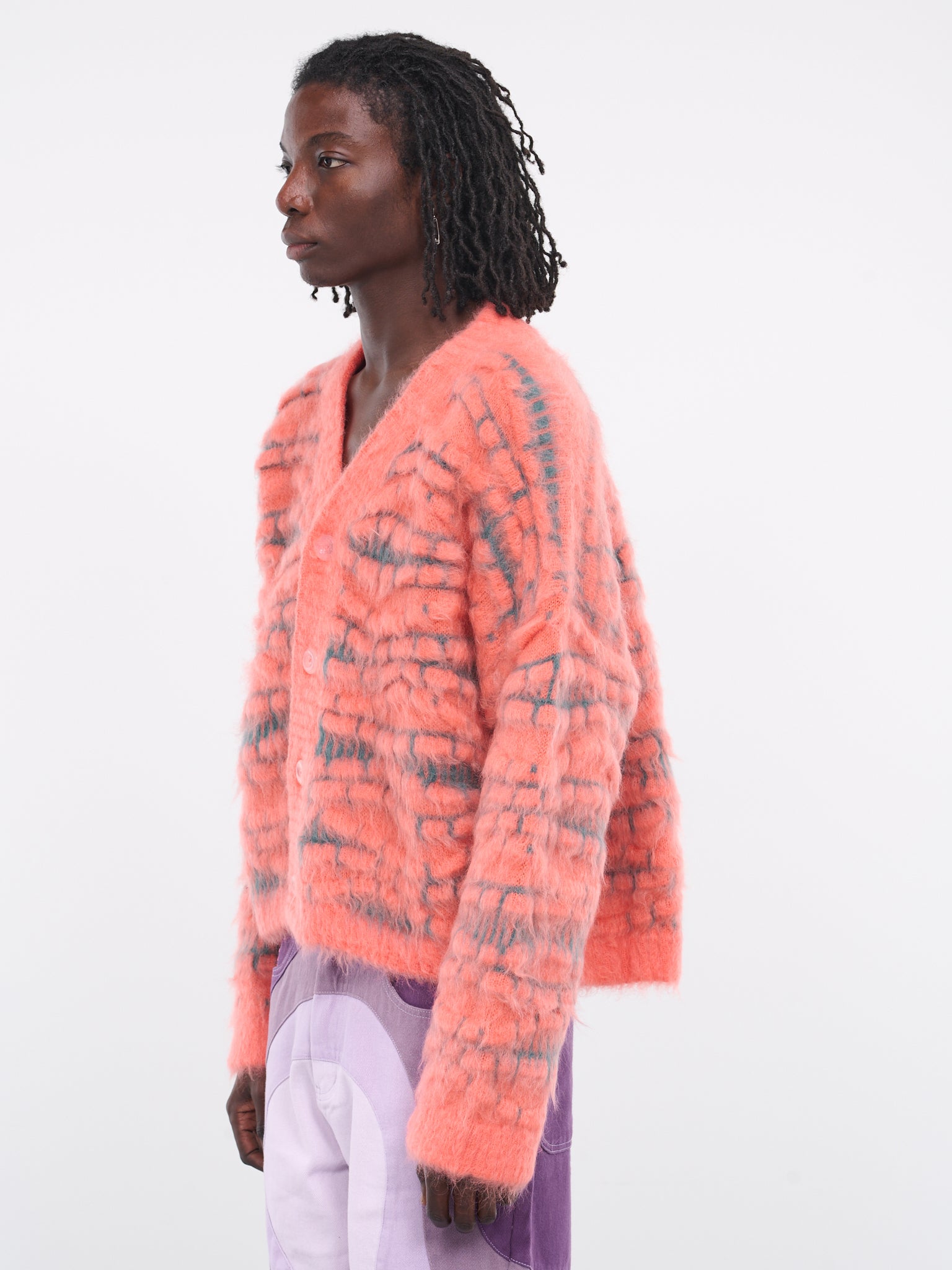 Ocean Depths Cardigan (KN022-OCEAN-DEPTHS-PEACH-AMBER)