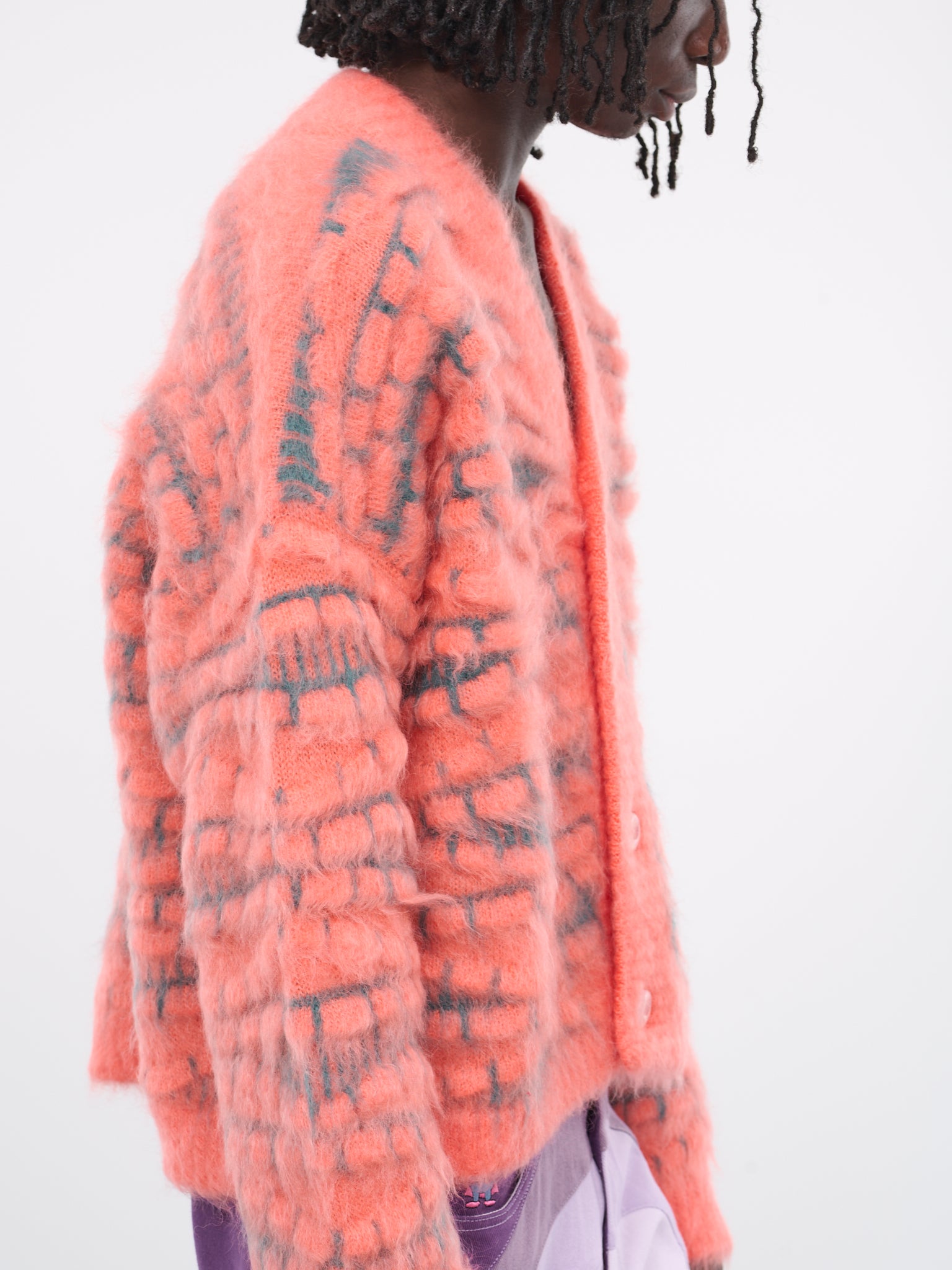 Ocean Depths Cardigan (KN022-OCEAN-DEPTHS-PEACH-AMBER)