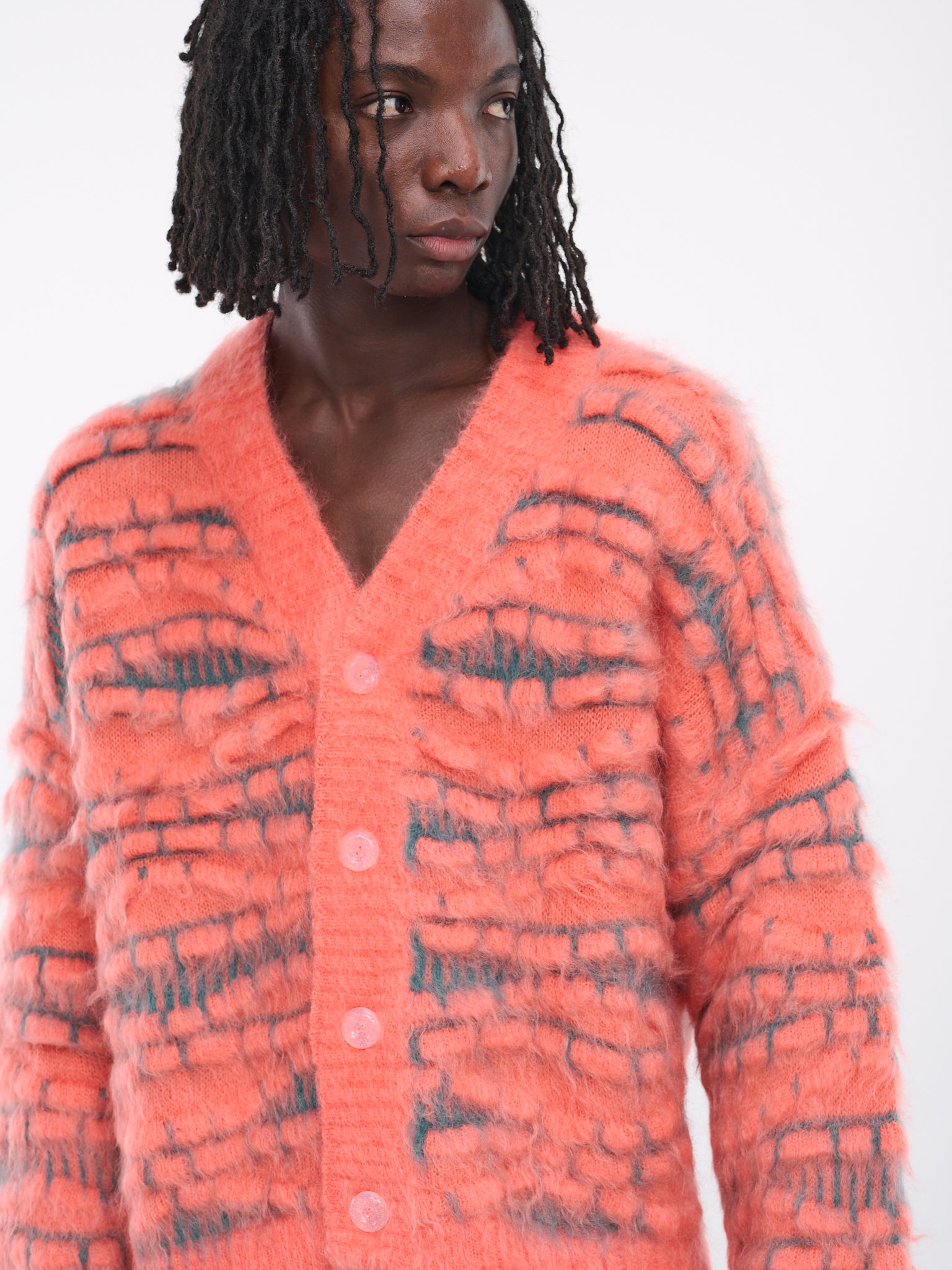 Ocean Depths Cardigan (KN022-OCEAN-DEPTHS-PEACH-AMBER)