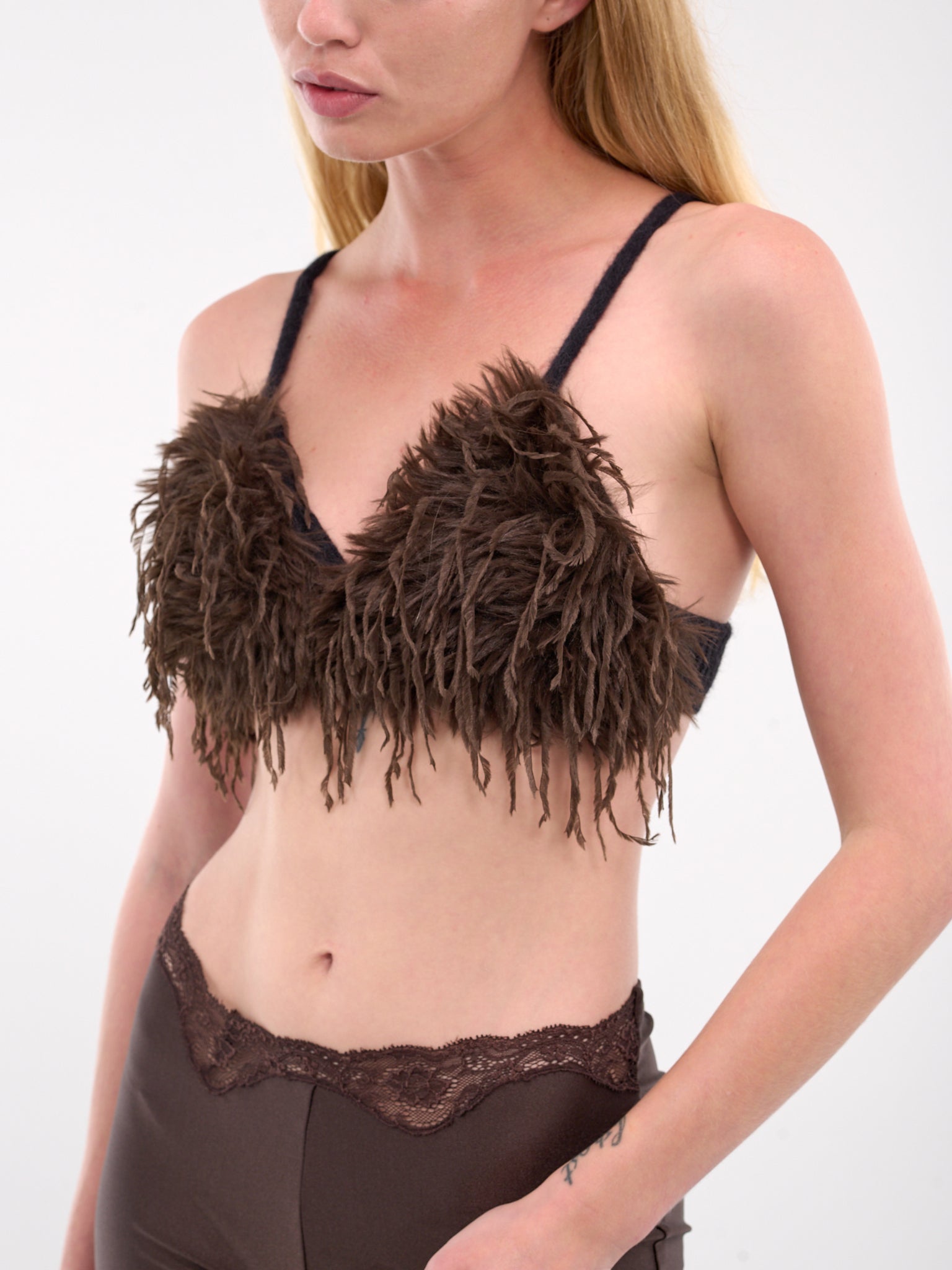 feather bralette top