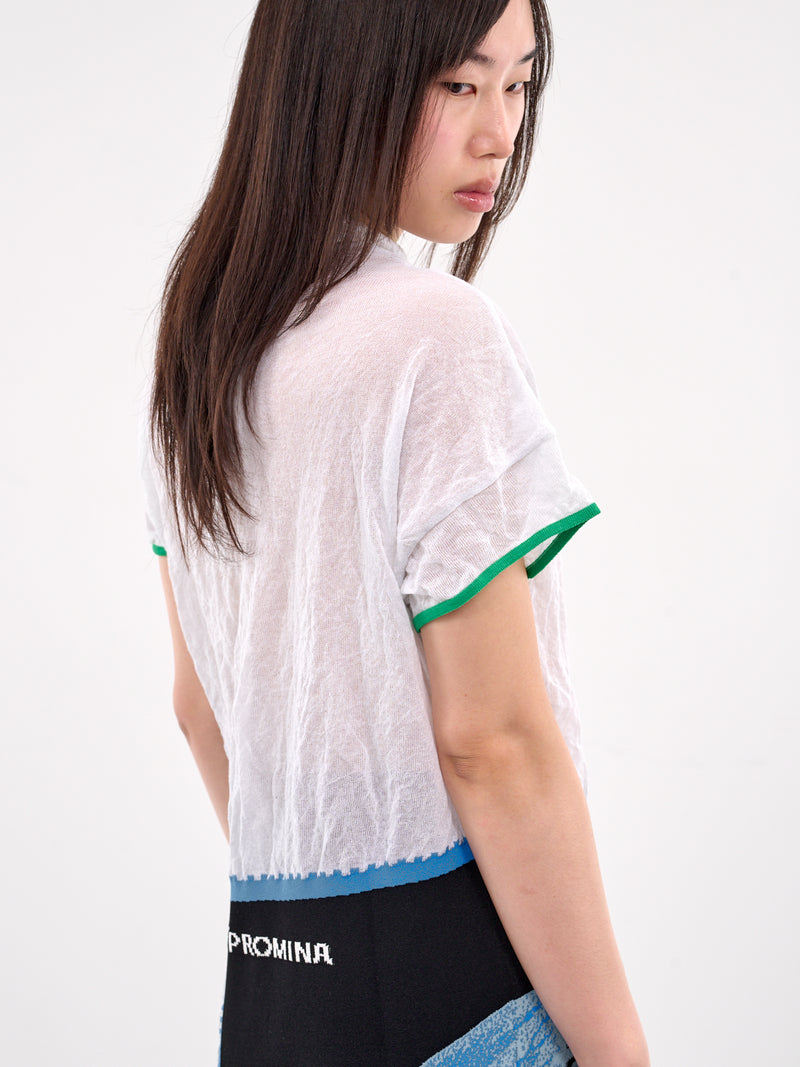 Promina Sheer Knit Tee (KN09-111-WHITE)