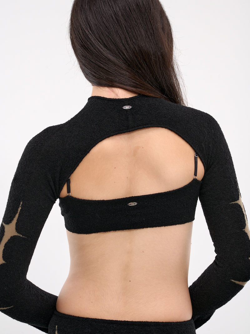 Thorn Intarsia Knit Sleeves (KN08O-ONYX)