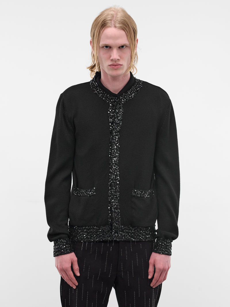 ERNEST W. BAKER Sequin Trim Cardigan | H.Lorenzo - front
