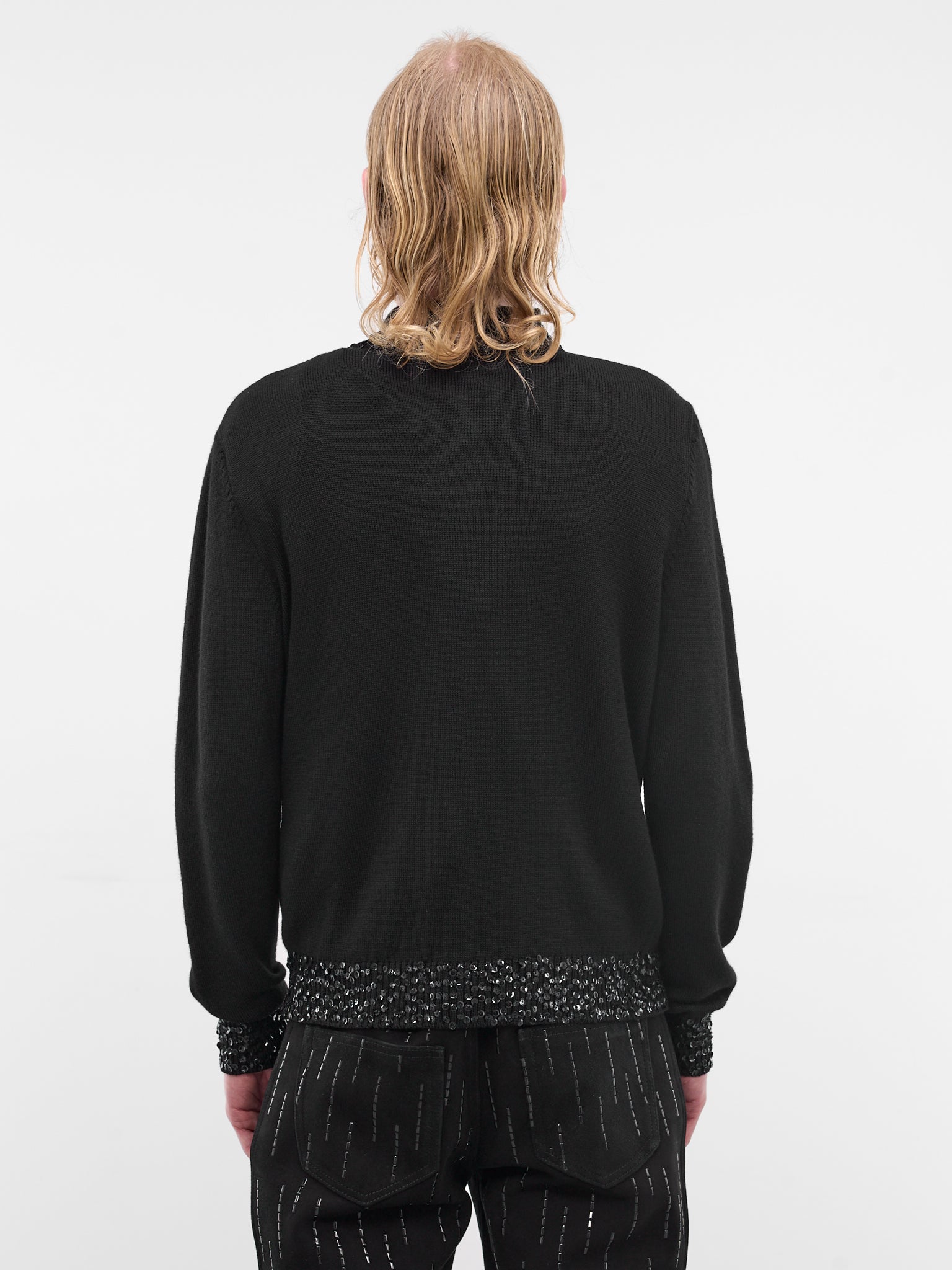 ERNEST W. BAKER Sequin Trim Cardigan | H.Lorenzo - back