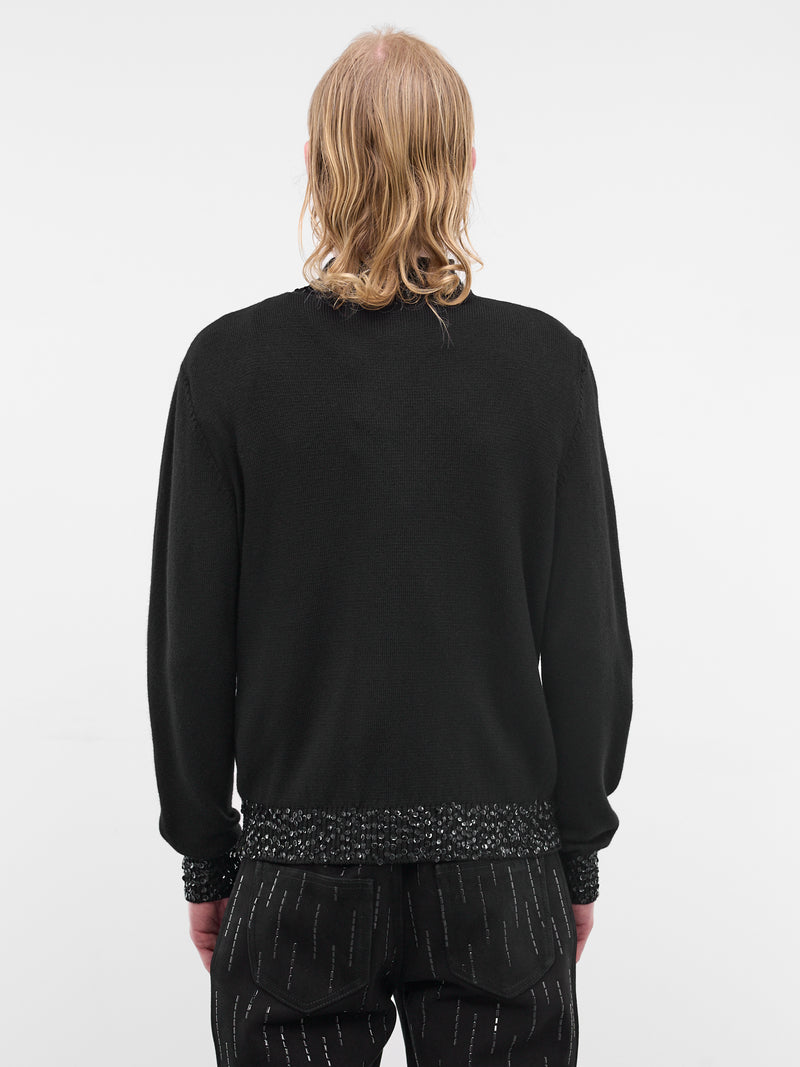 ERNEST W. BAKER Sequin Trim Cardigan | H.Lorenzo - back