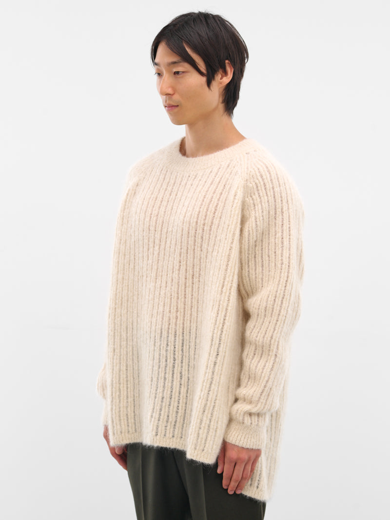 Natural Goat Mohair Knit Sweater (KNIT-71-NATURAL)