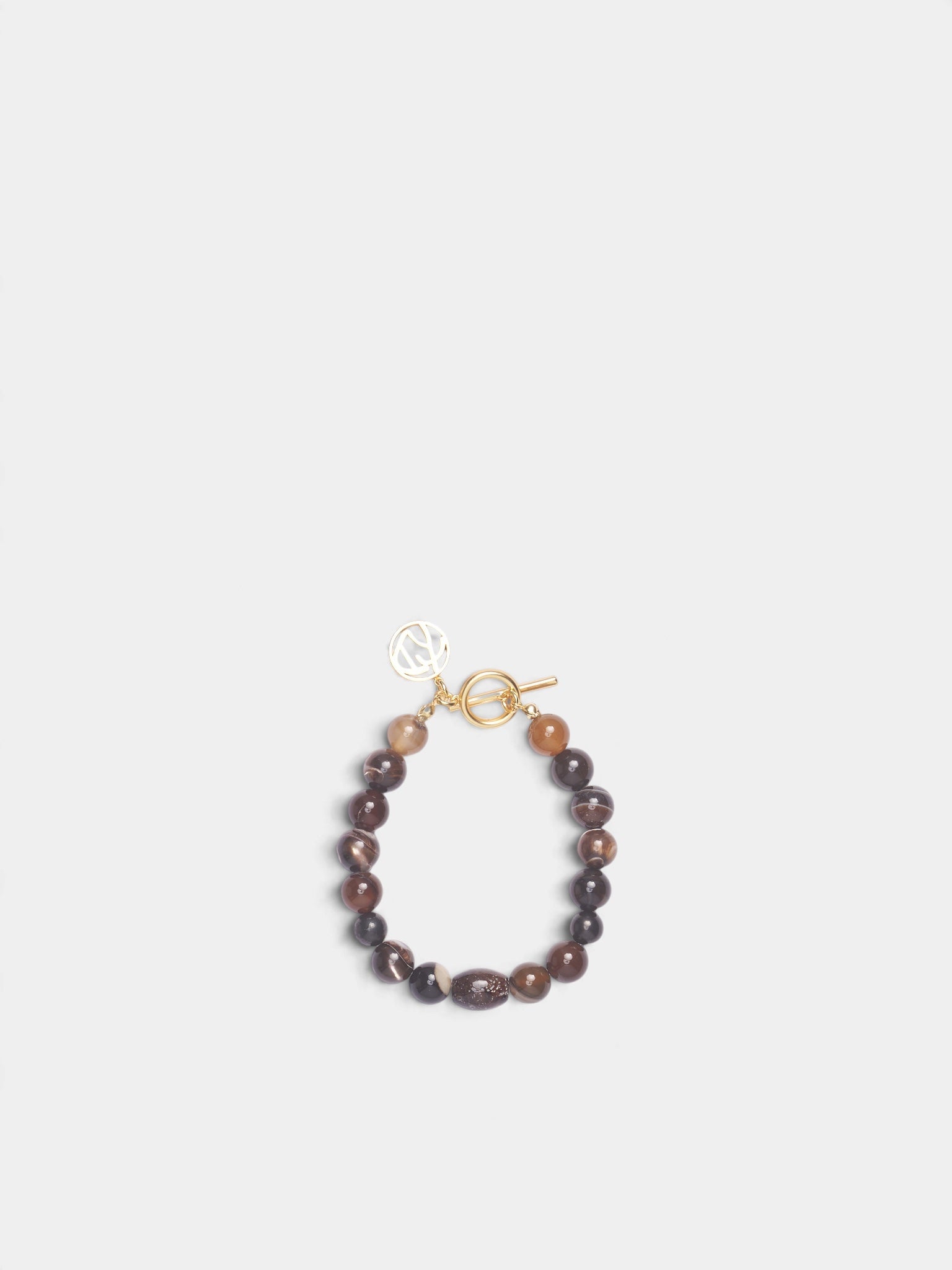 Brown Beaded Juzu Bracelet (KO26AW001AC-JUZU-BROWN)