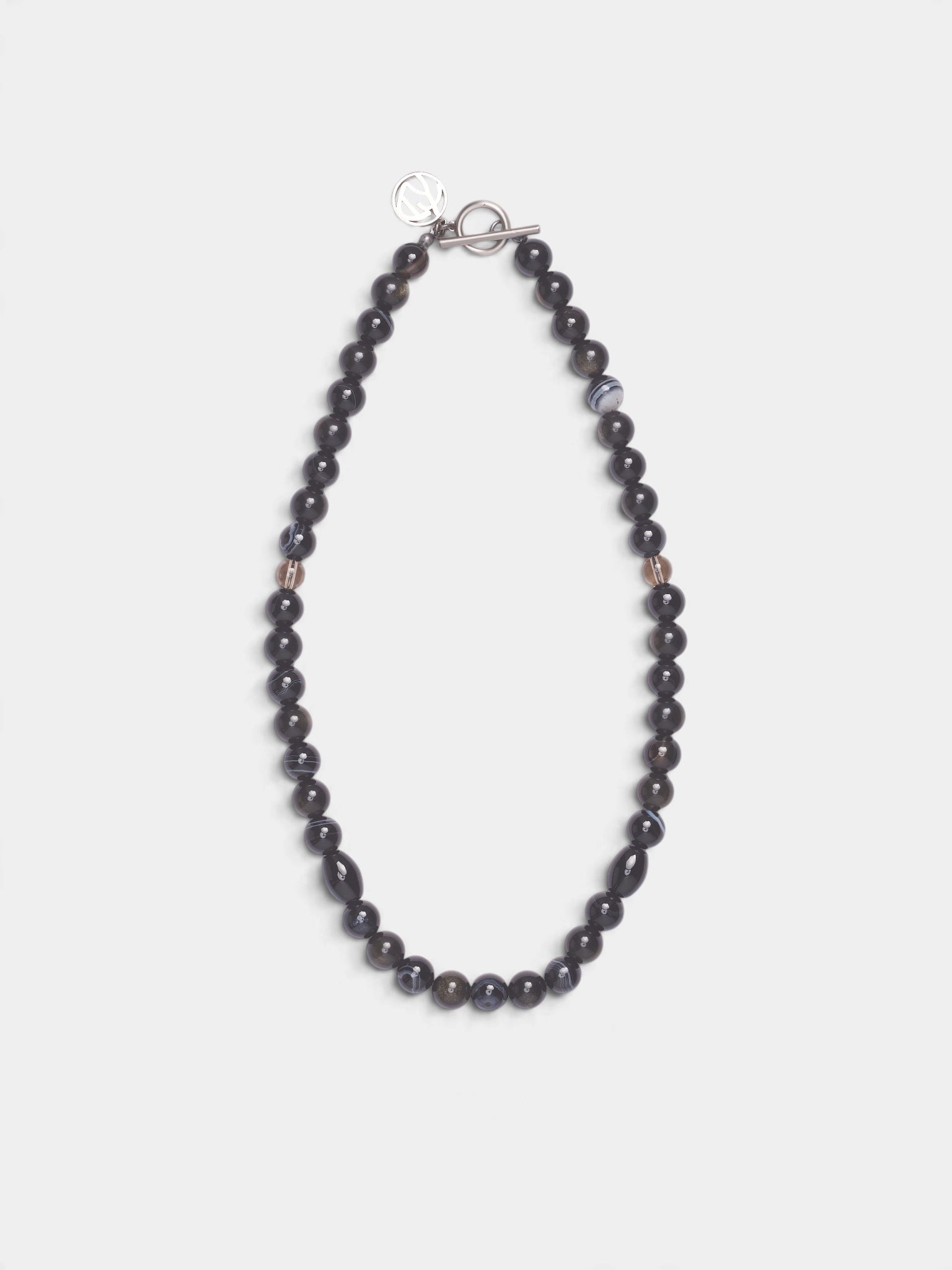 Black Beaded Juzu Necklace (KO26AW002AC-JUZU-BLACK)