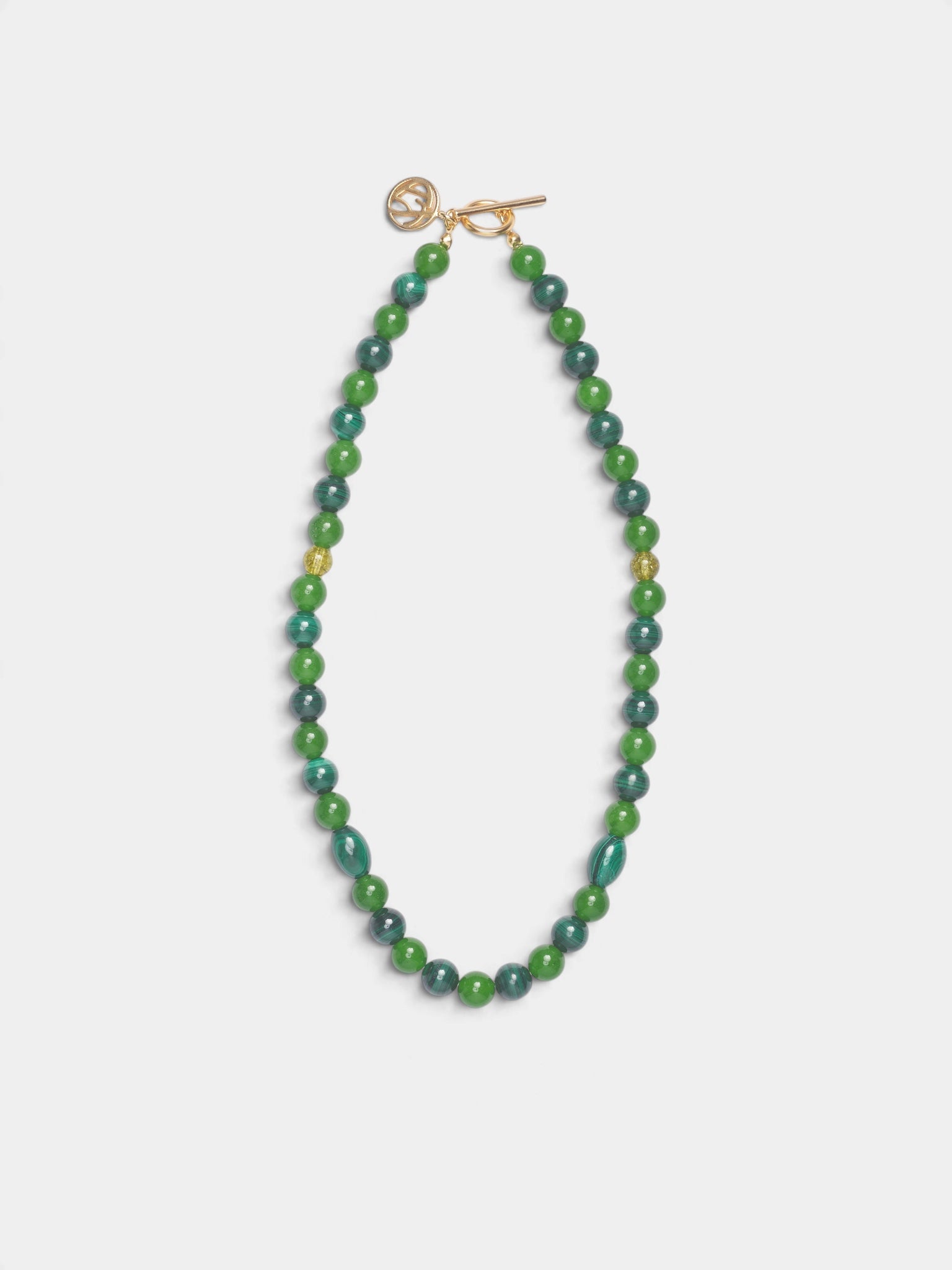 Green Beaded Juzu Necklace (KO26AW002AC-JUZU-GREEN)
