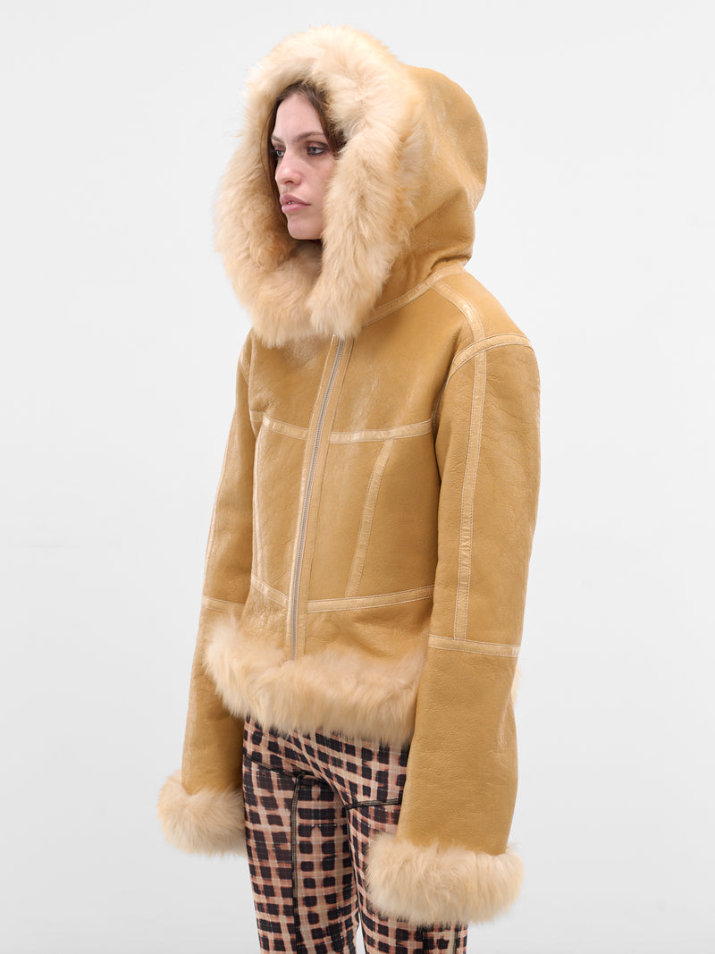 Blonde Leather Shearling Koko Jacket (KOJA0BLO-BLONDE)