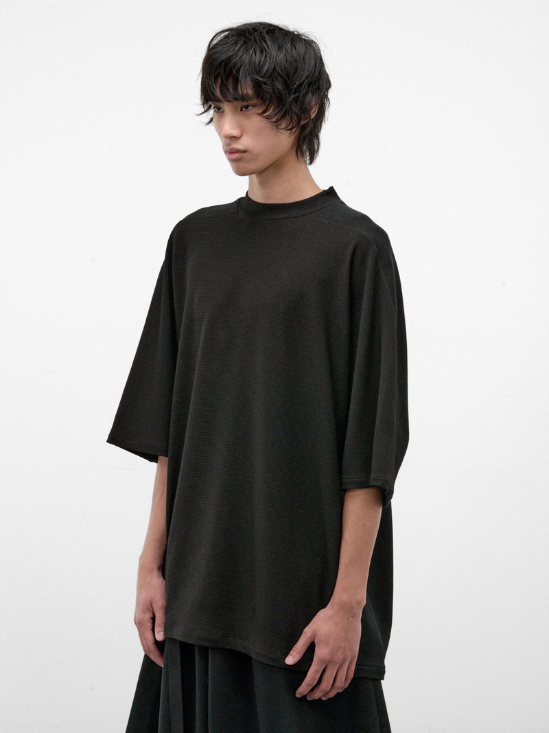 Black Cotton-Nylon Kortea Tee (KORTEA-BLACK)