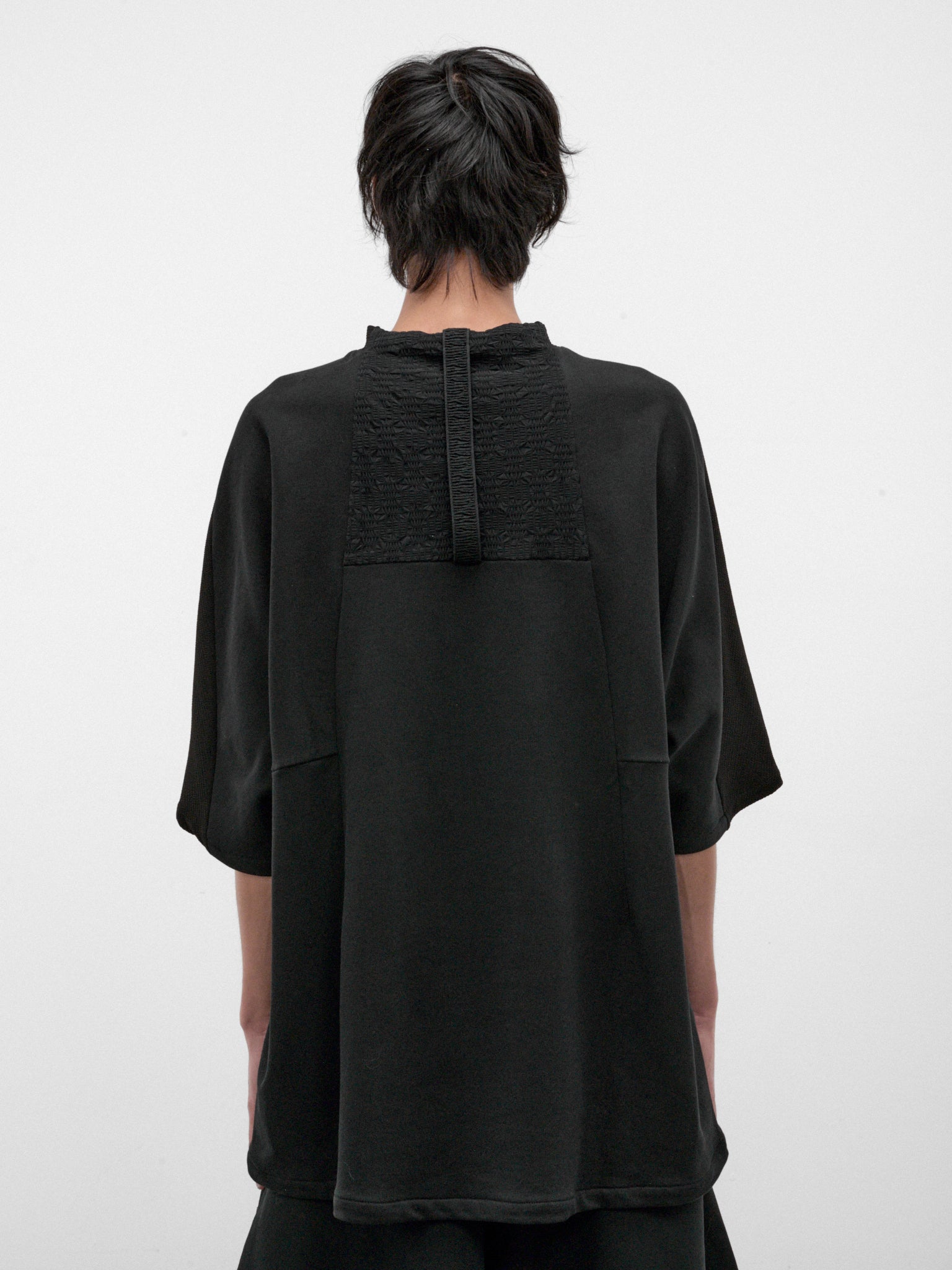 Black Cotton-Nylon Kortea Tee (KORTEA-BLACK)