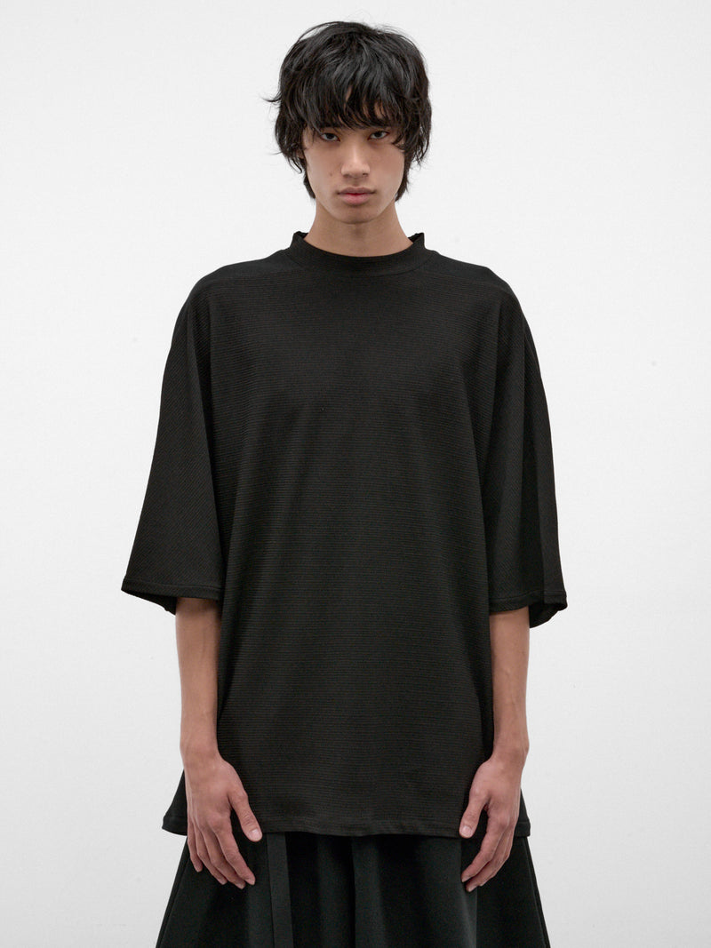 Black Cotton-Nylon Kortea Tee (KORTEA-BLACK)
