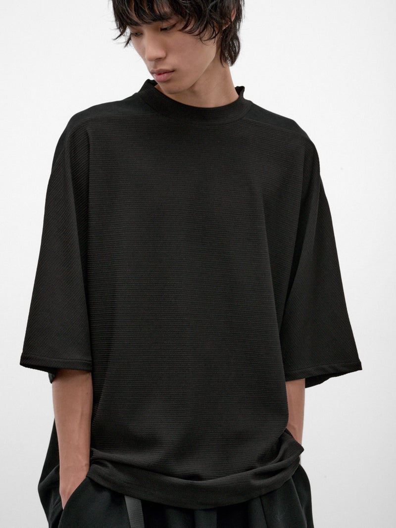Black Cotton-Nylon Kortea Tee (KORTEA-BLACK)