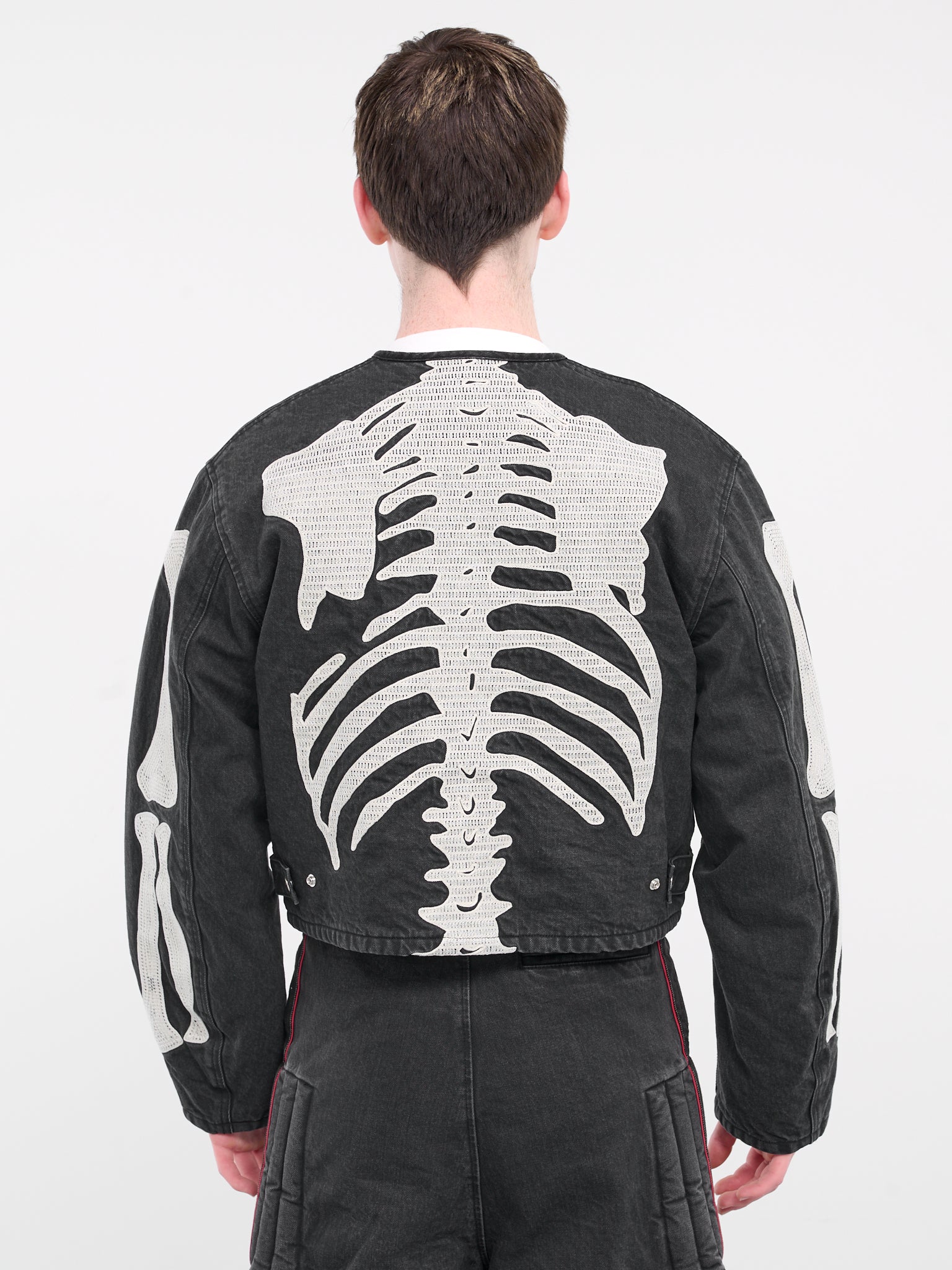 Bone Denim Motocross Jacket (KR2402LJ06-BLACK)